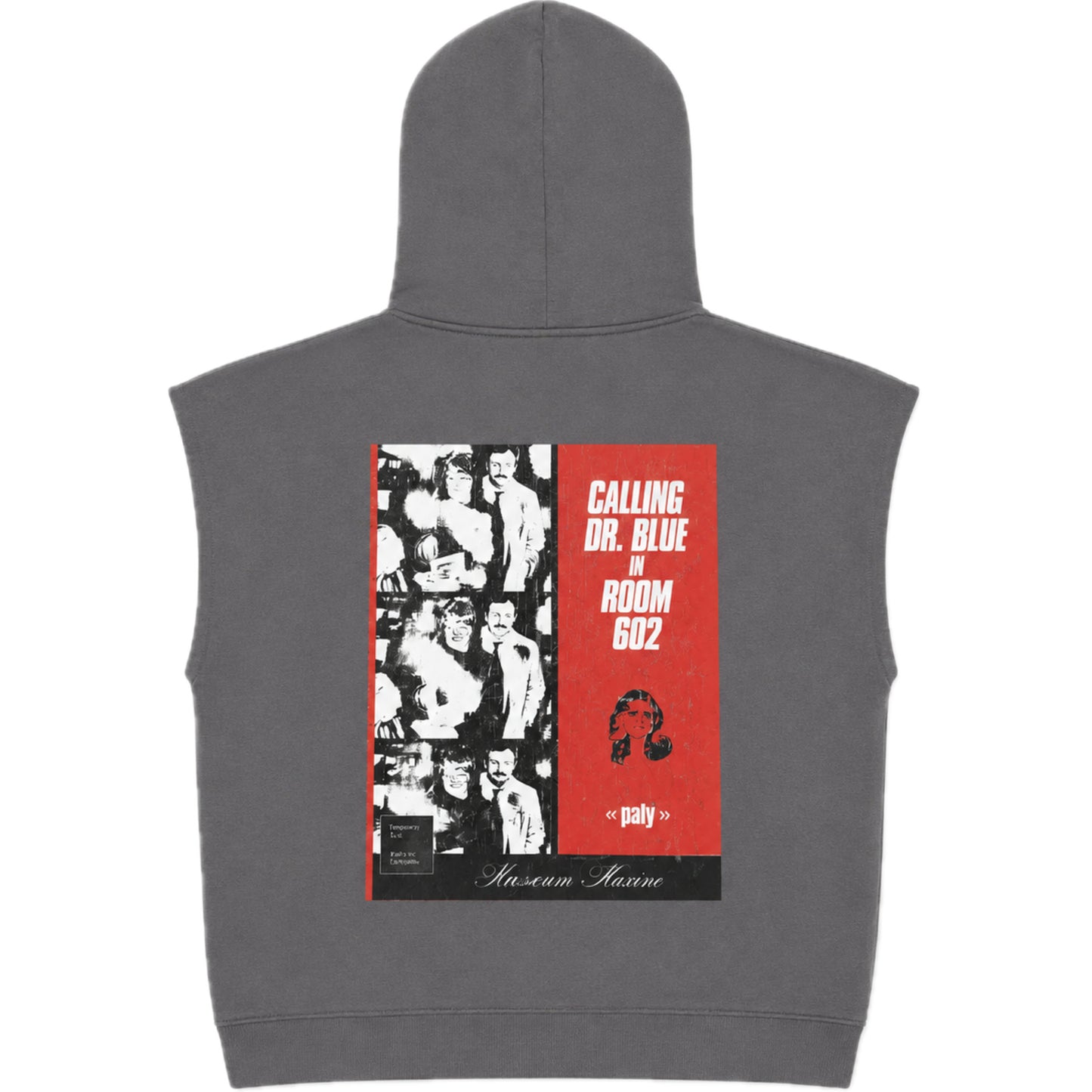 Paly Hollywood Dr. Blue Cut Off Hoodie