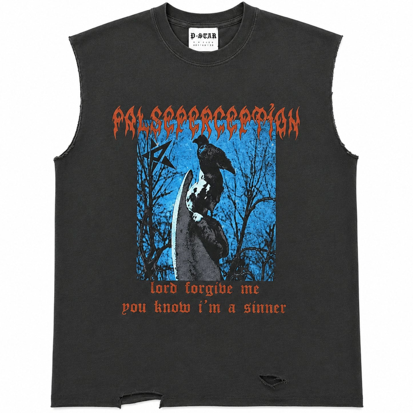 False Perception x P Star Sinner Sleeveless Tee