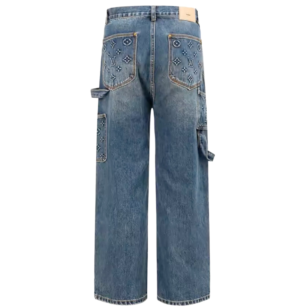 Louis Vuitton Monogram Workwear Denim Carpenter Jean