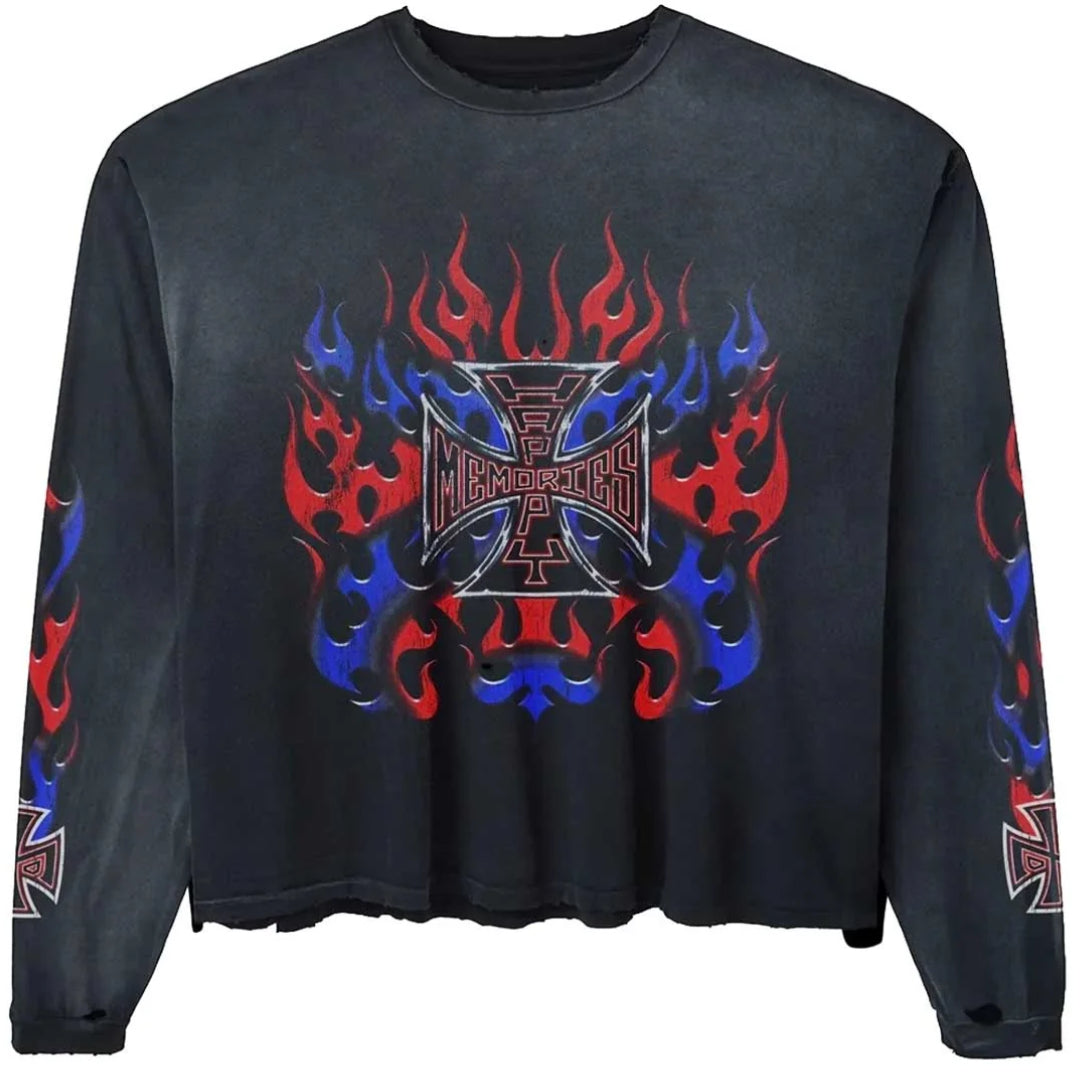 Happy Memories Don't Die HMDD RWB 4th Long Sleeve Tee