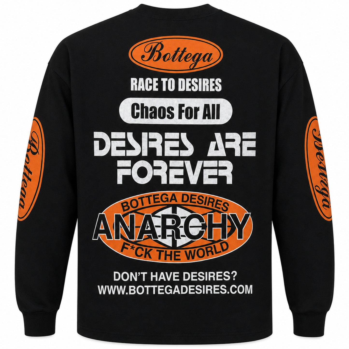 Bottega Desires Race to Desires Long Sleeve Tee