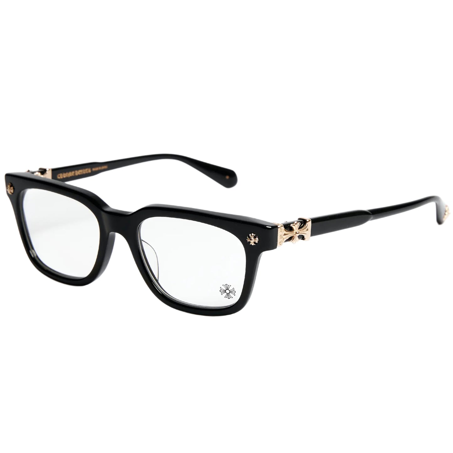 Chrome Hearts "Cox Ucker" Black/Gold Glasses