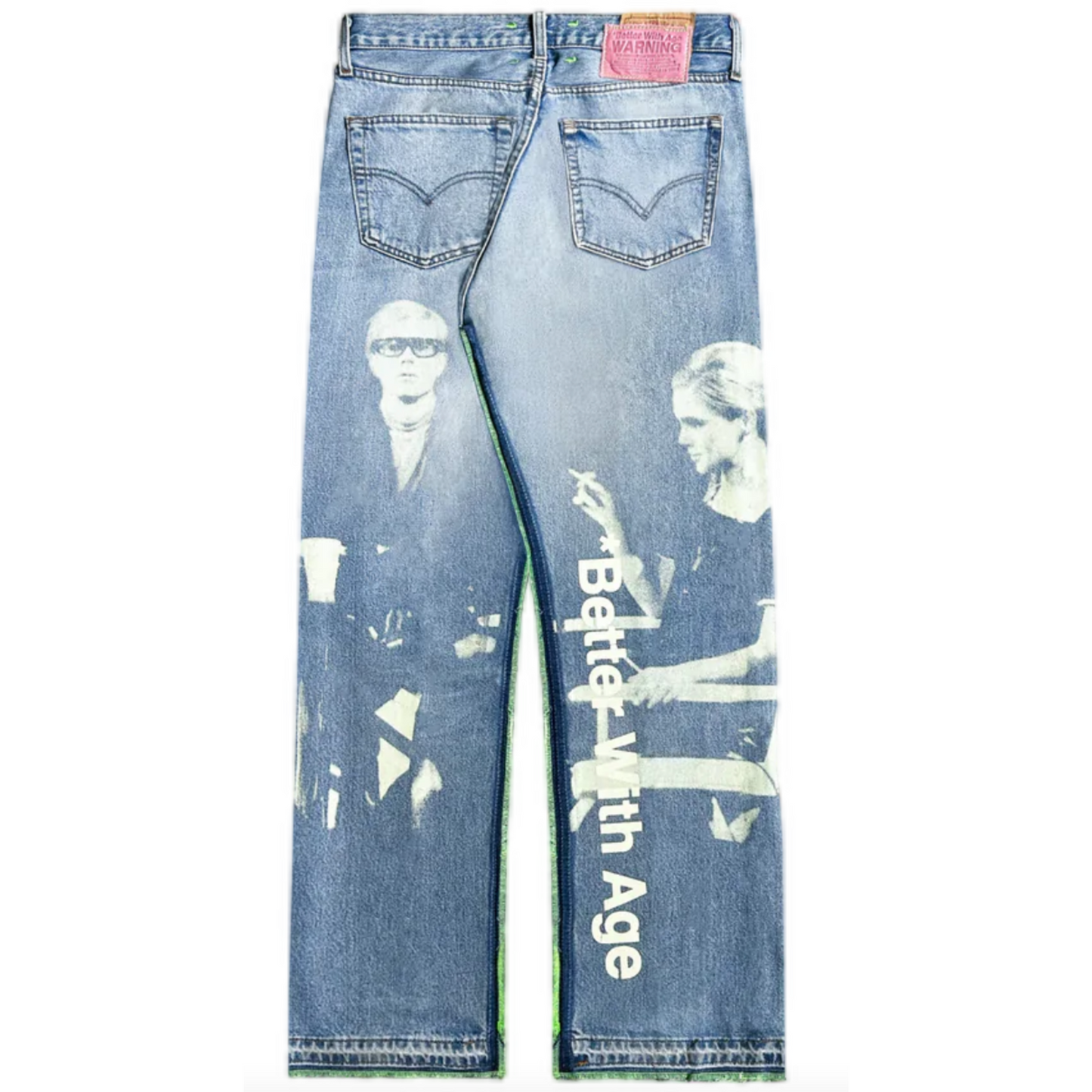 Better With Age Derby Blue Pleated Jeans