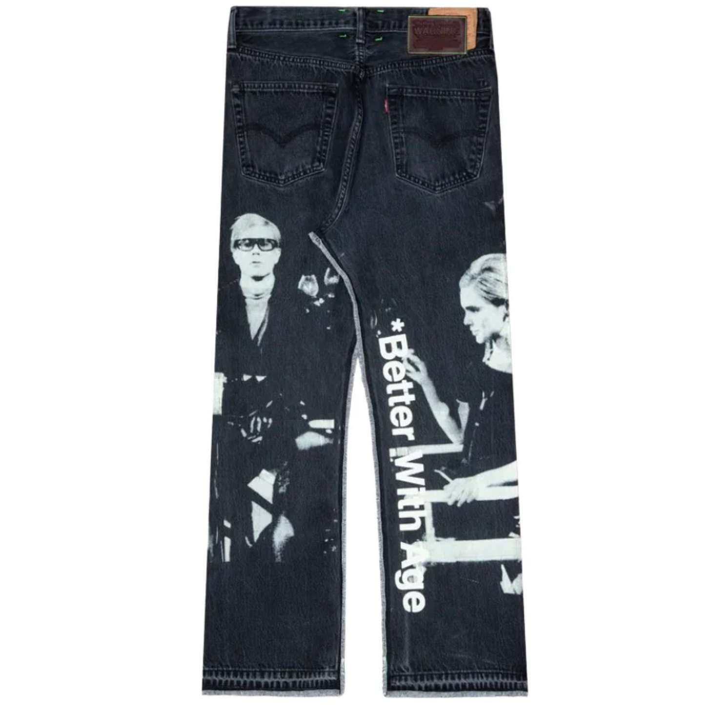 Better With Age Derby Black Pleated Jeans