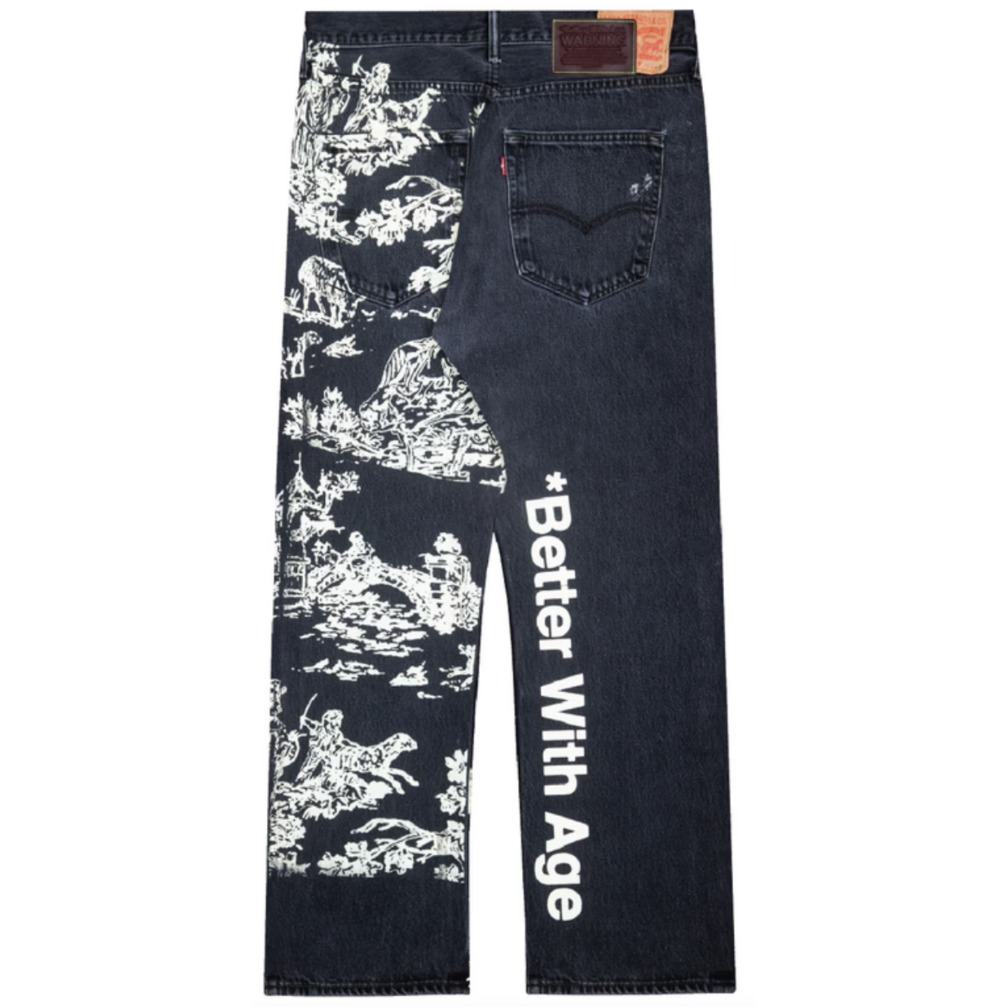 Better With Age Toile Black Denim Jeans