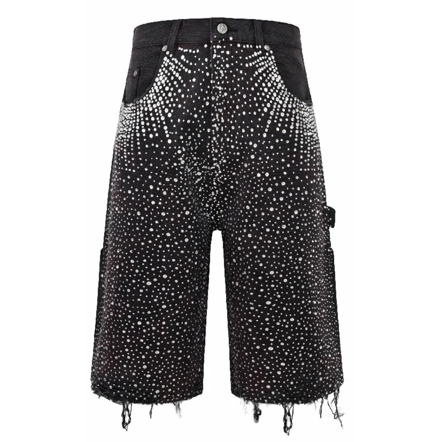 Birth of Royal Child Redial 20k Diamond Shorts in Washed Black