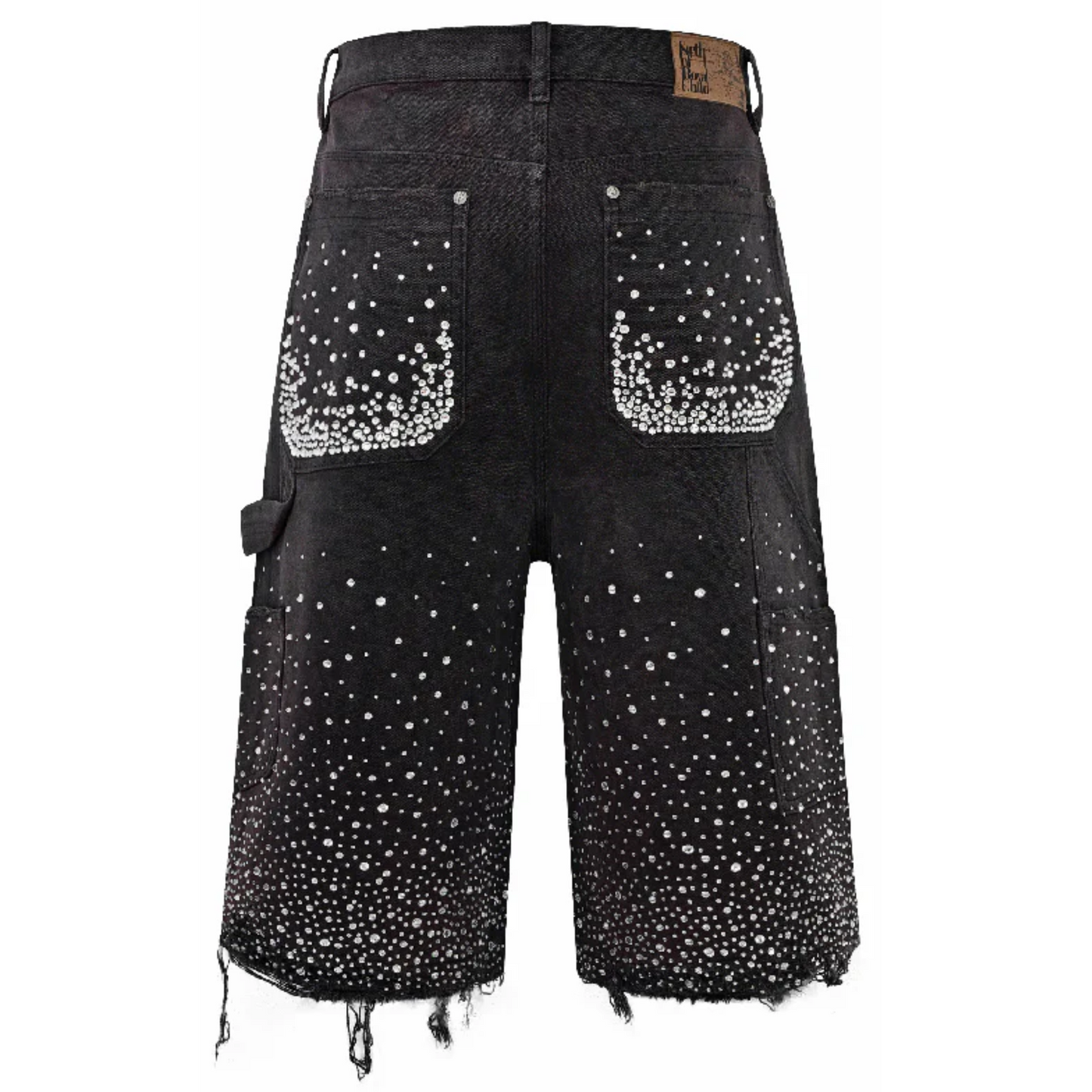 Birth of Royal Child Redial 20k Diamond Shorts in Washed Black