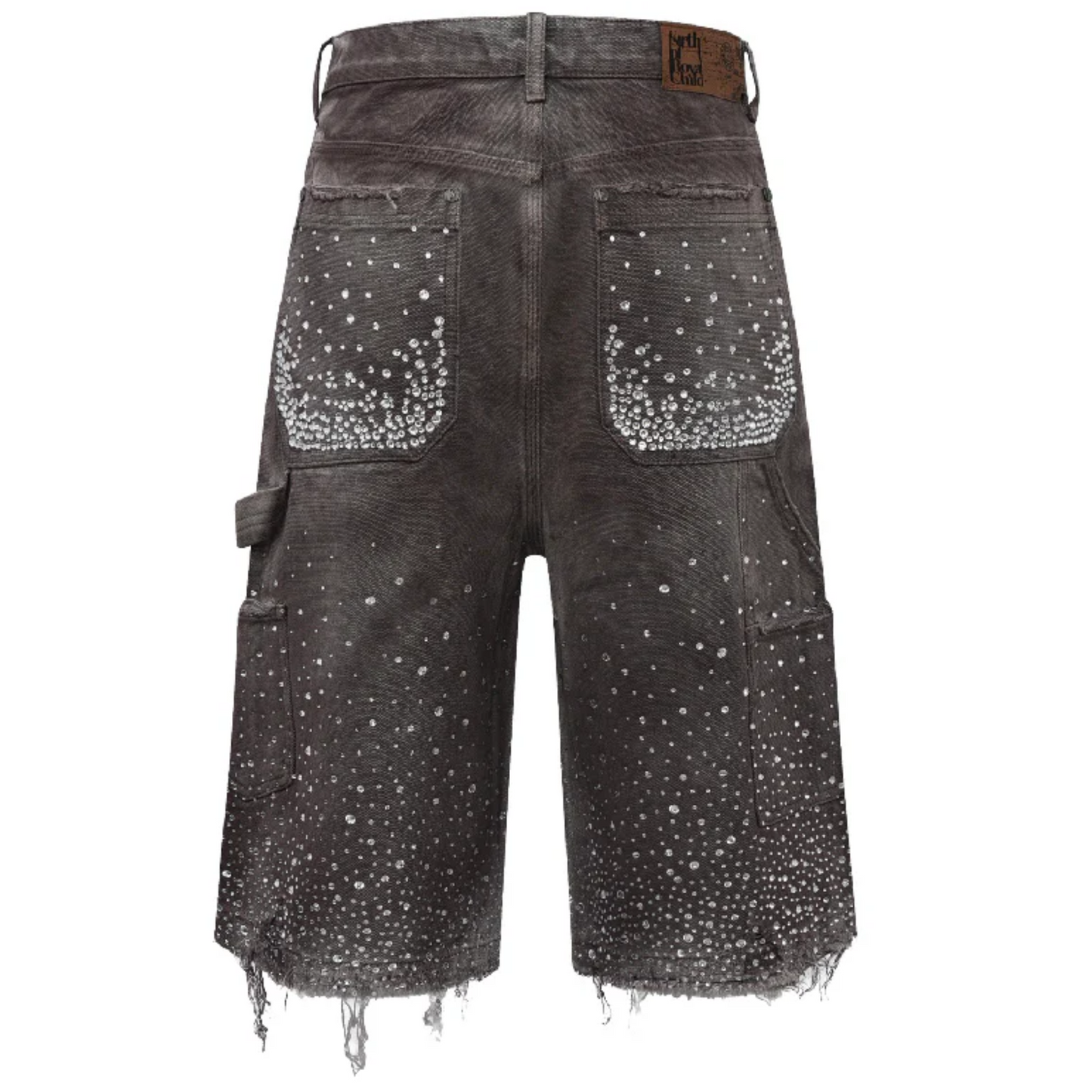 Birth of Royal Child Redial 20k Diamond Shorts in Washed Brown