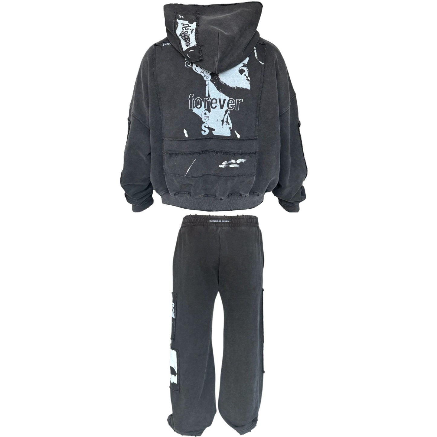 Matiere De Desirs Encore Sweatsuit Washed Black