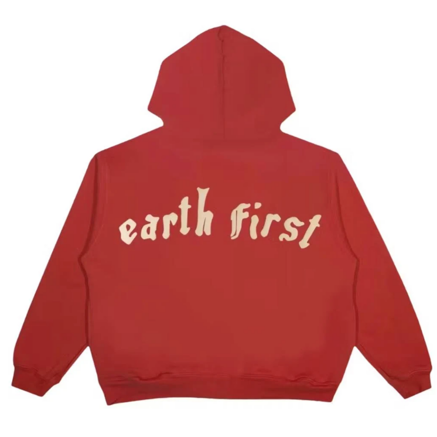 Cactus Plant Flea Market Earth First Zip Hoodie Red