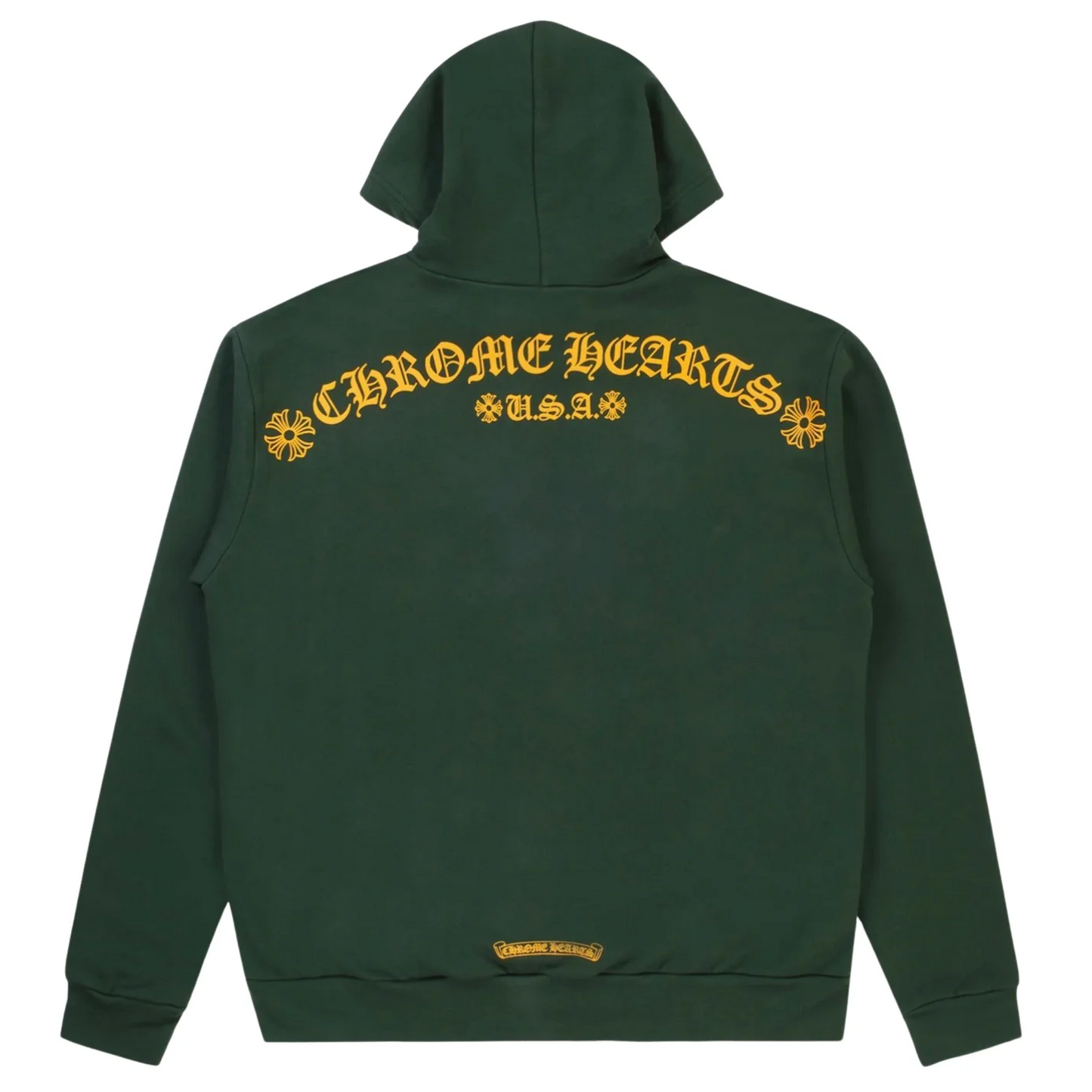 Chrome Hearts USA Script Logo Pullover Hoodie Green