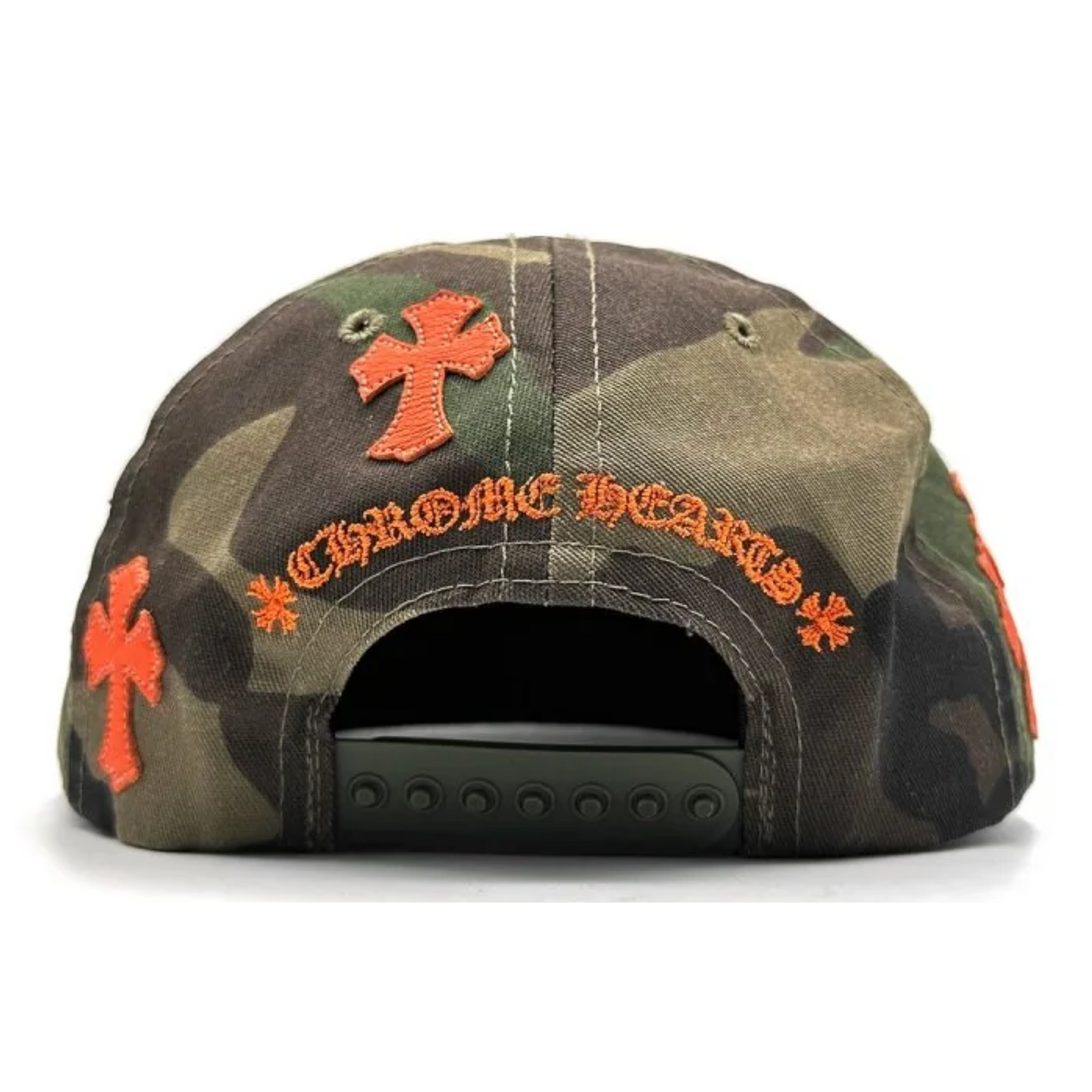 Chrome Hearts Cross Patch Cap Camo/Orange