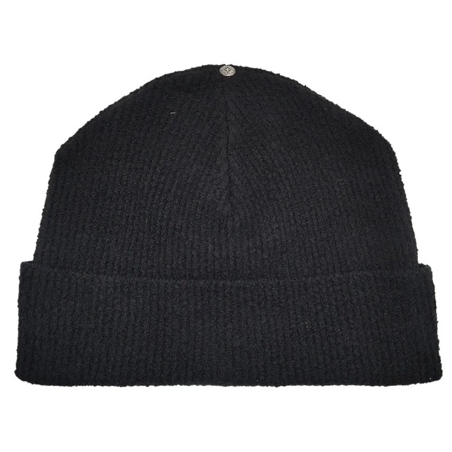 Chrome Hearts Black Pony Hair Cross Patch Beanie