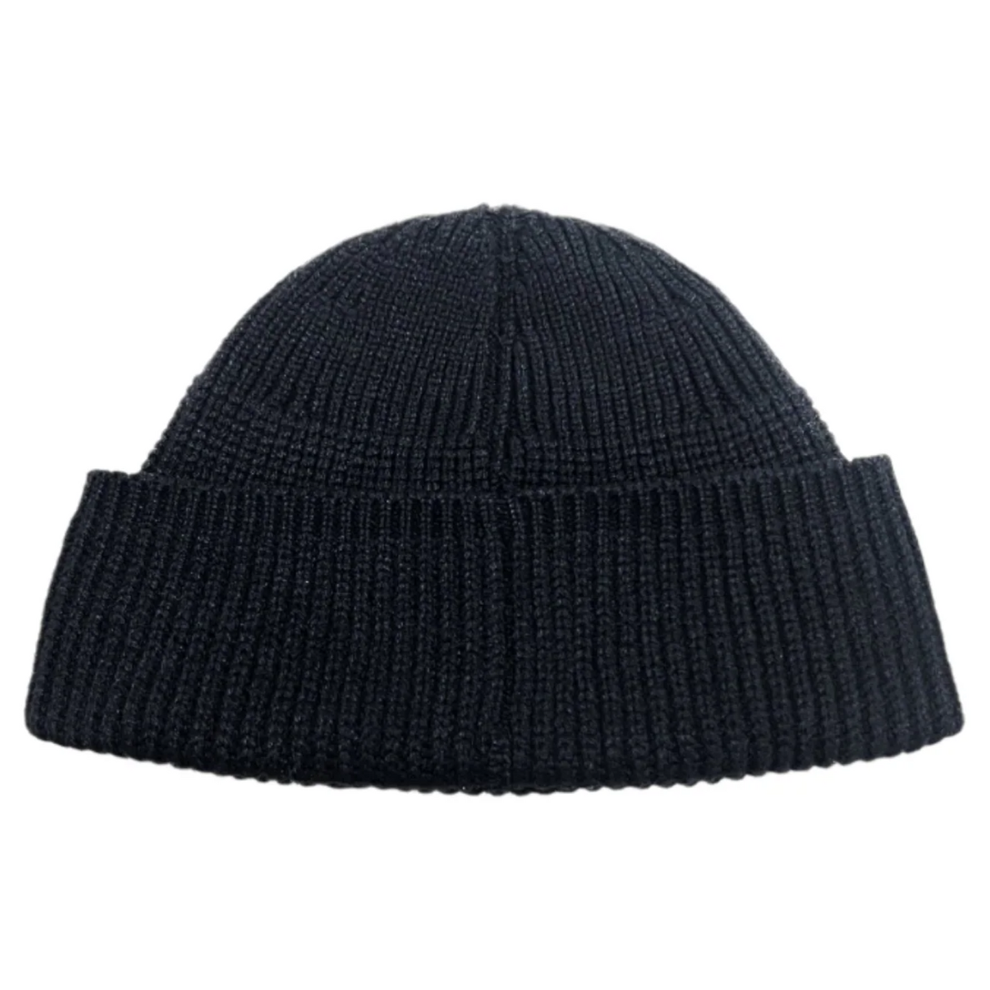 Chrome Hearts Leather Triple Cross Patch Cashmere Beanie with Silver Cross