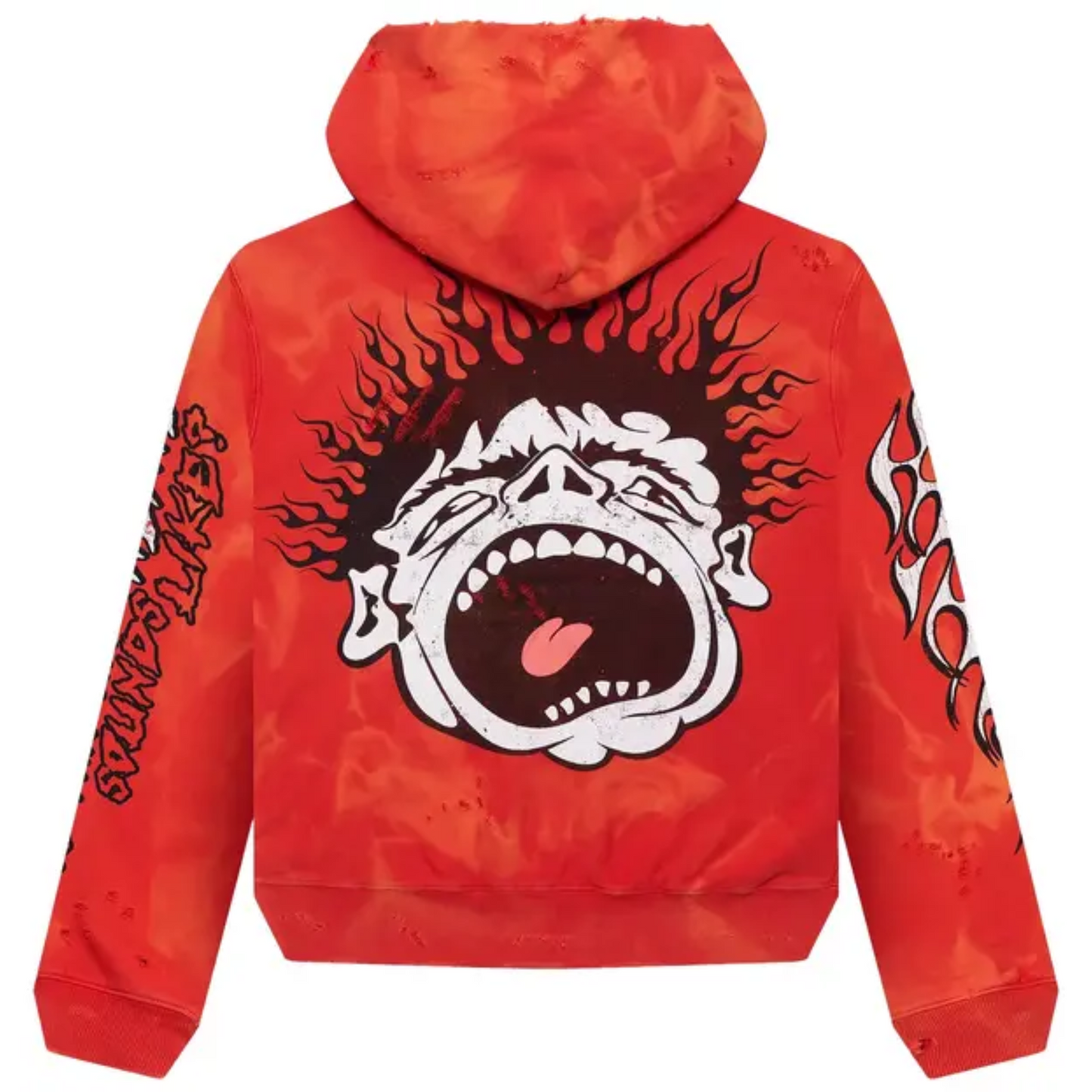 Hellstar Records Lava Wash Hoodie Red