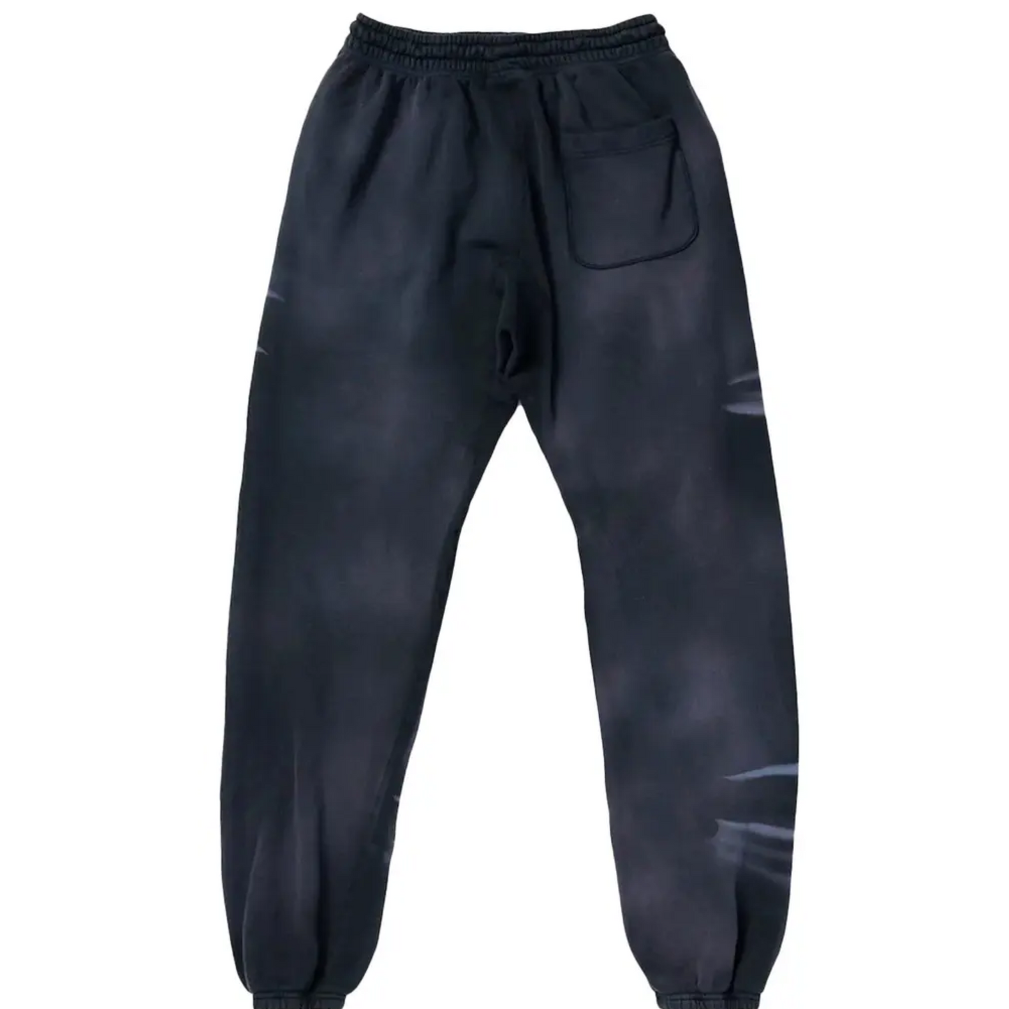 Hellstar Airbrushed Skull Sweatpants Midnight Dye Black