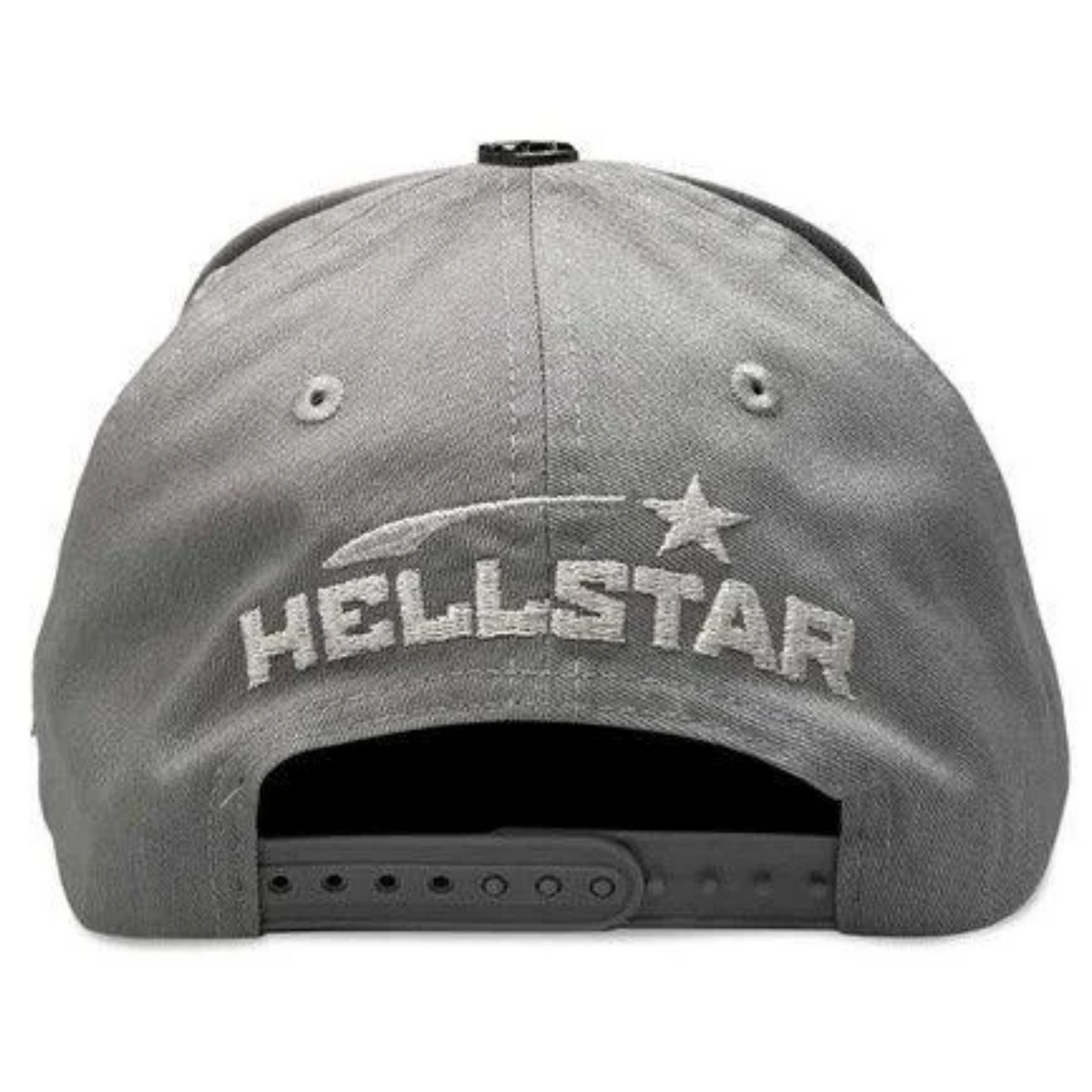 Hellstar OG Logo Snapback Hat Grey