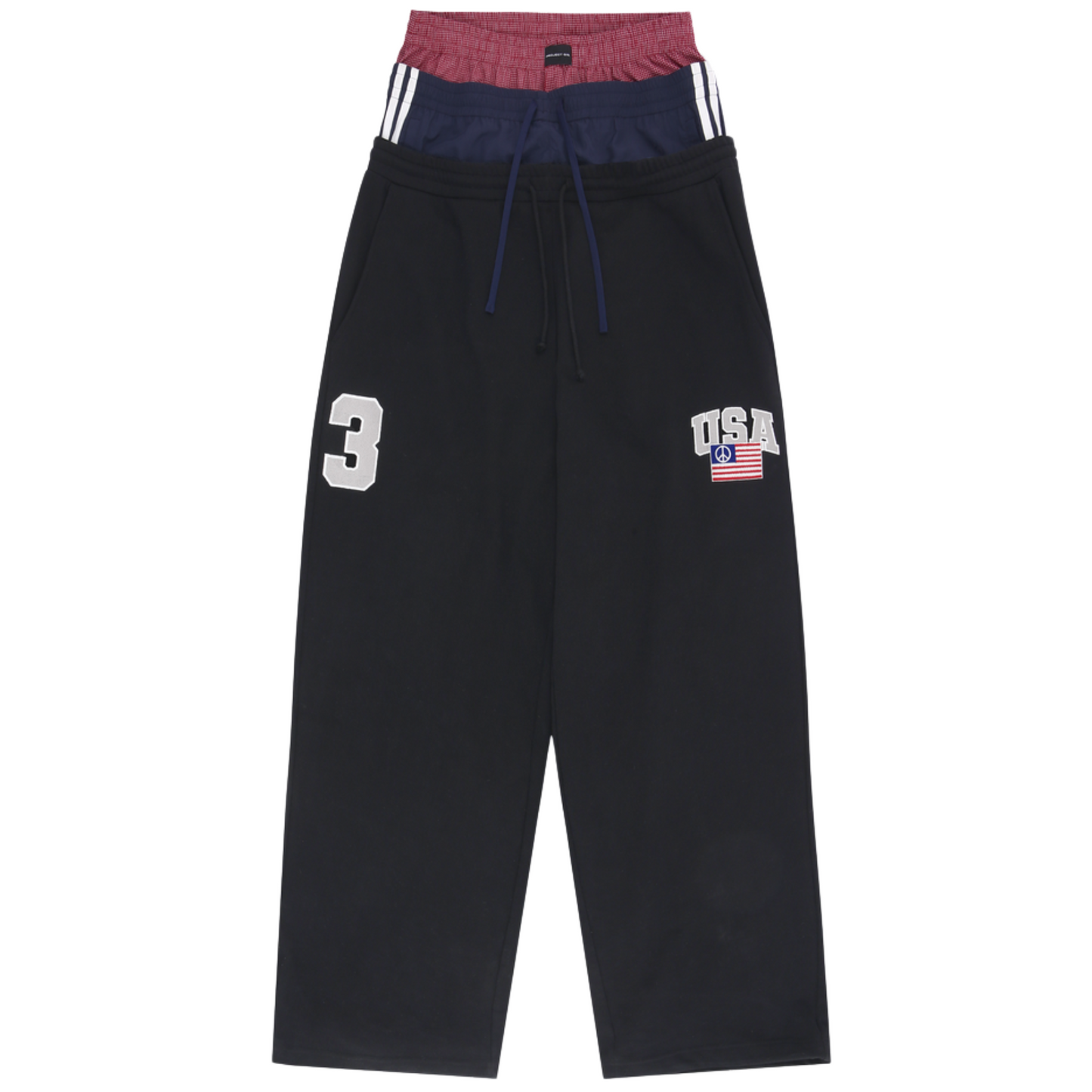 Project G/R 3 Layered Sweatpants Black