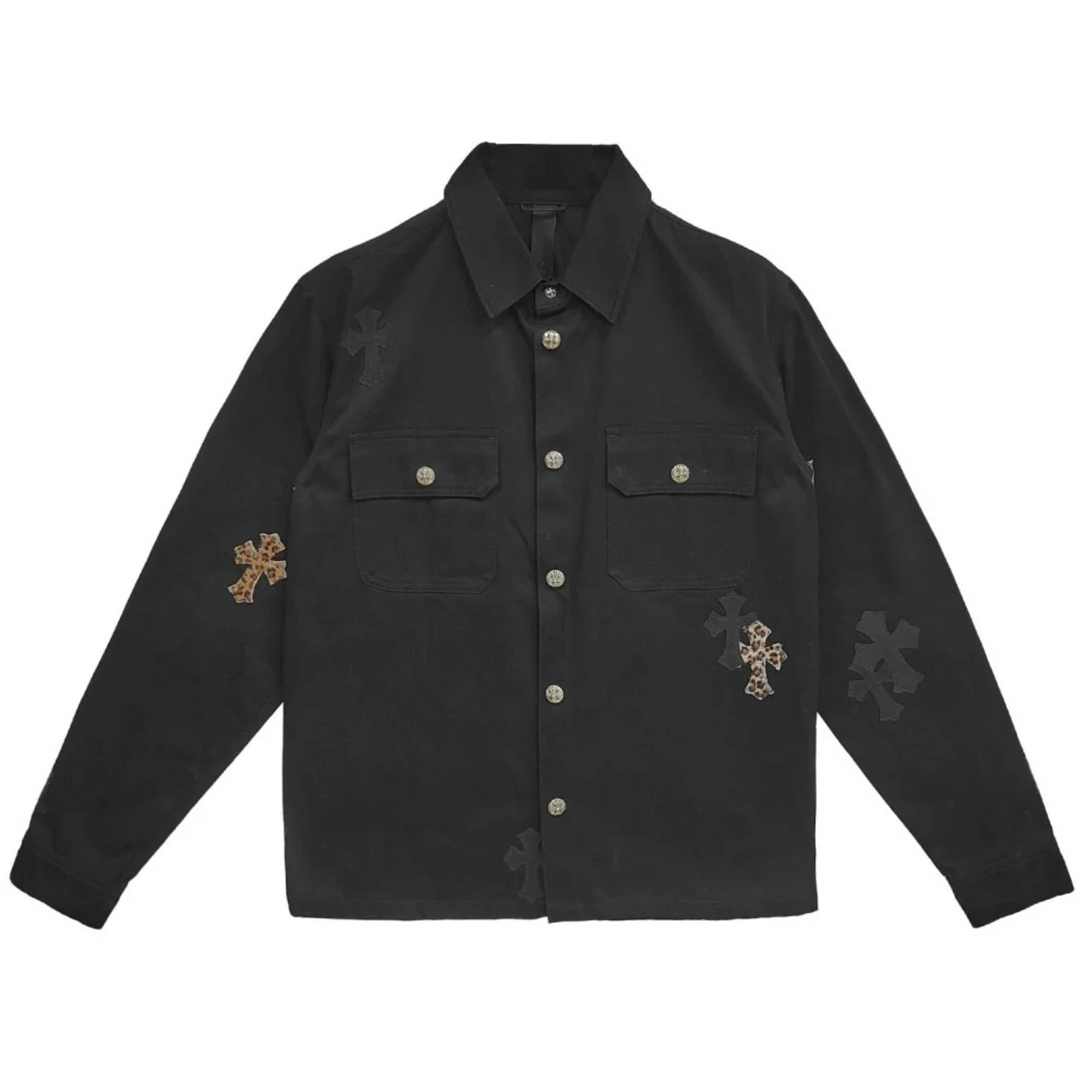 Chrome Hearts Black & Leopard Cross Patch Set