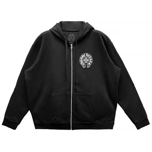 Chrome Hearts Los Angeles Thermal Horseshoe Zip Up Hoodie