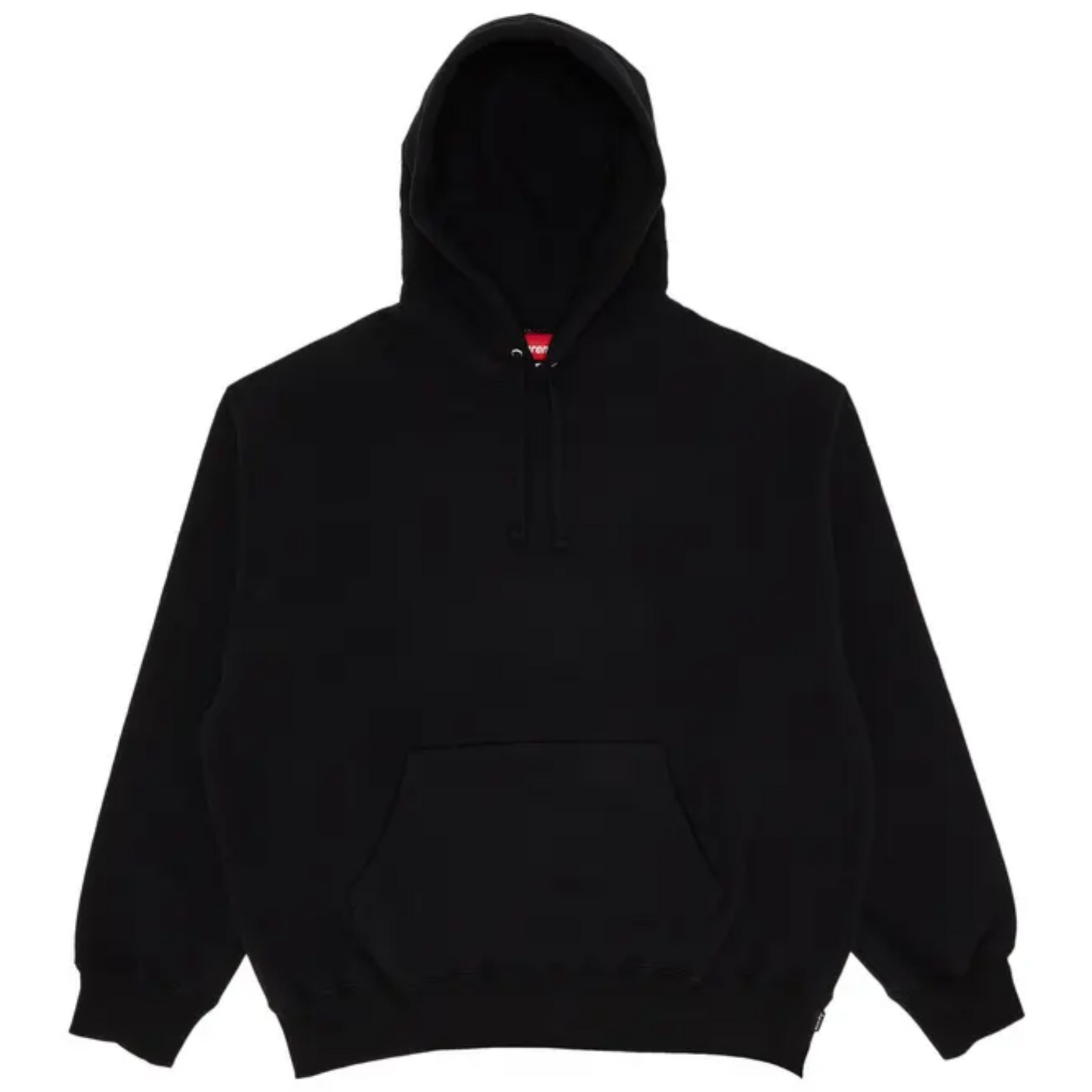 Supreme Satin Appliqué Hoodie Black