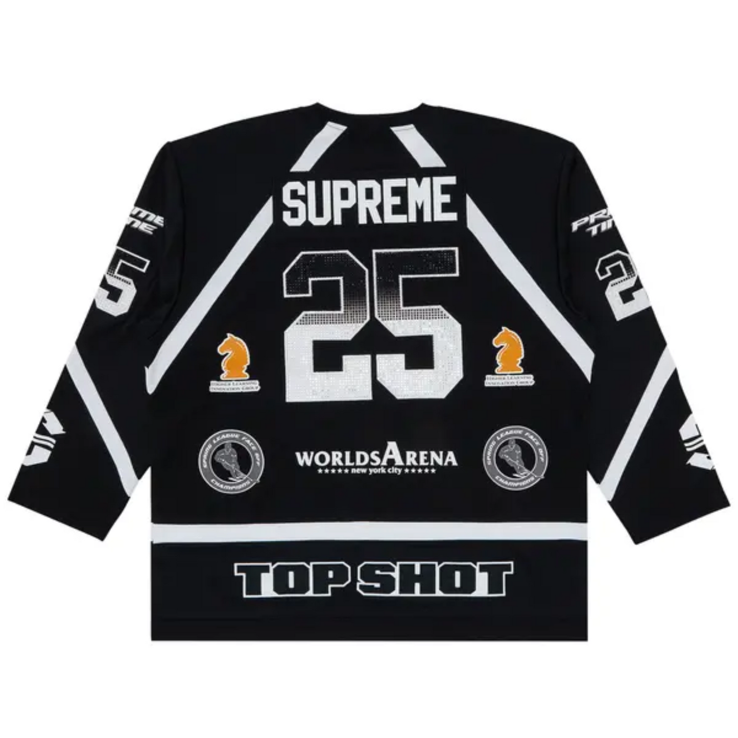 Supreme Rhinestone Hockey Jersey Black