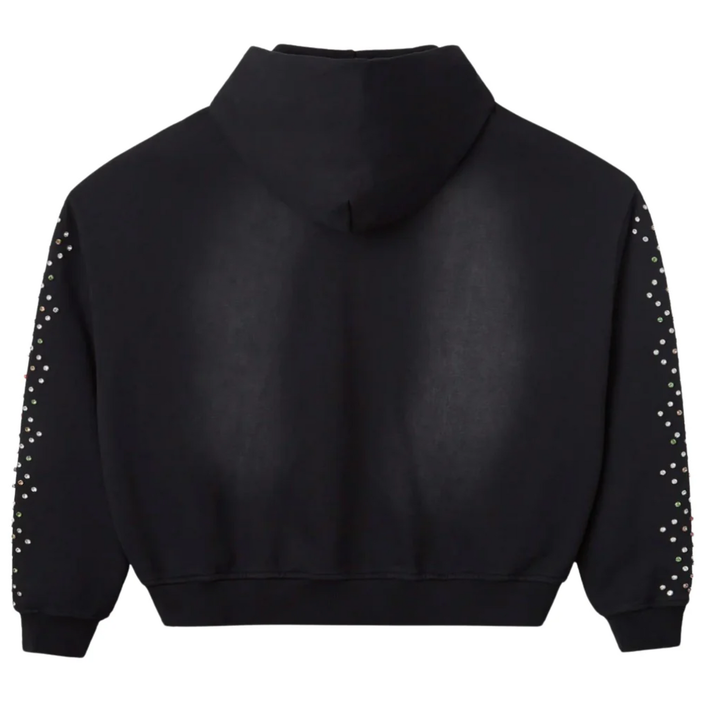 Happy Memories DON'T DIE HMDD Crystal Zip Up Hoodie Black