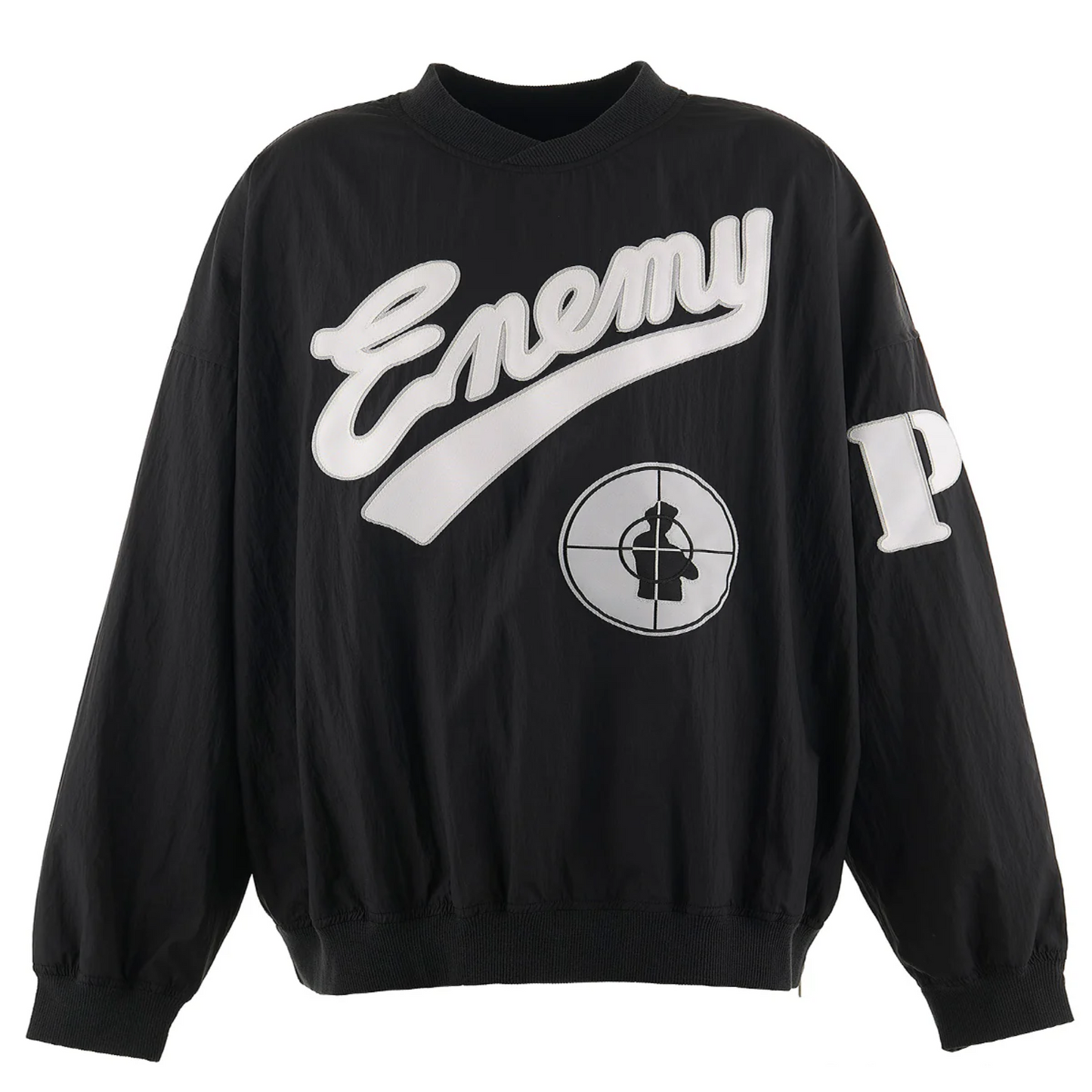 SAINT MXXXXXX X Public Enemy Nylon Pullover Crewneck