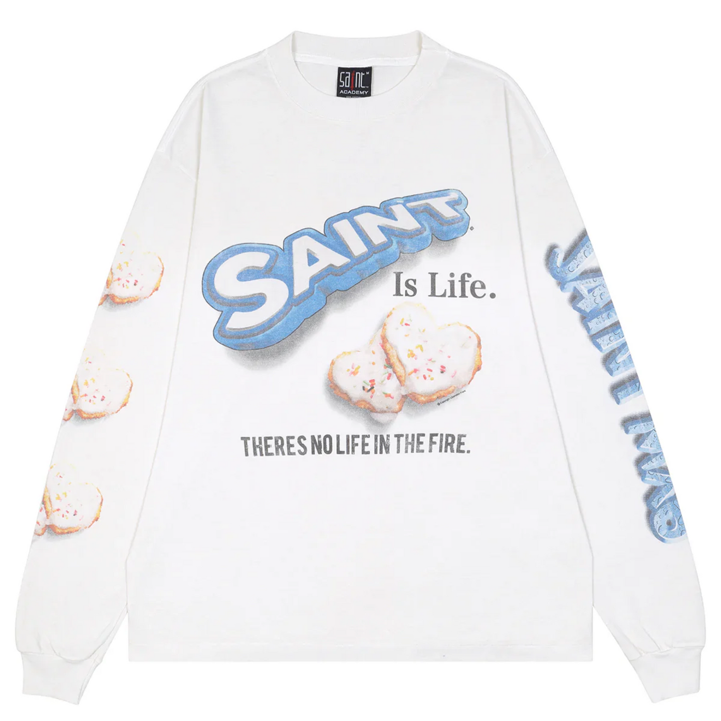 SAINT M×××××× X Shermer Academy Heart Cookie Long Sleeve Tee