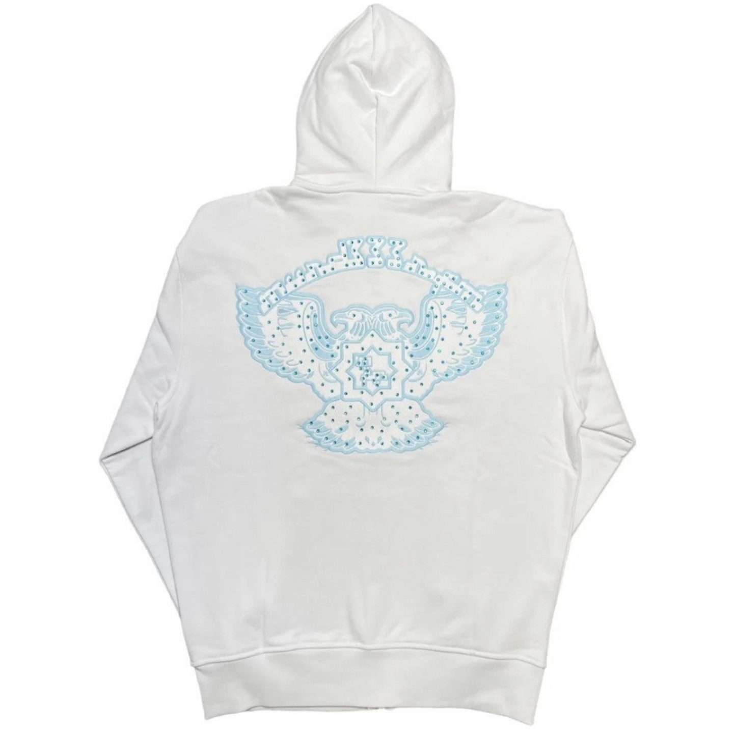 Murd333r.FM Chop333r Zip Up Hoodie White
