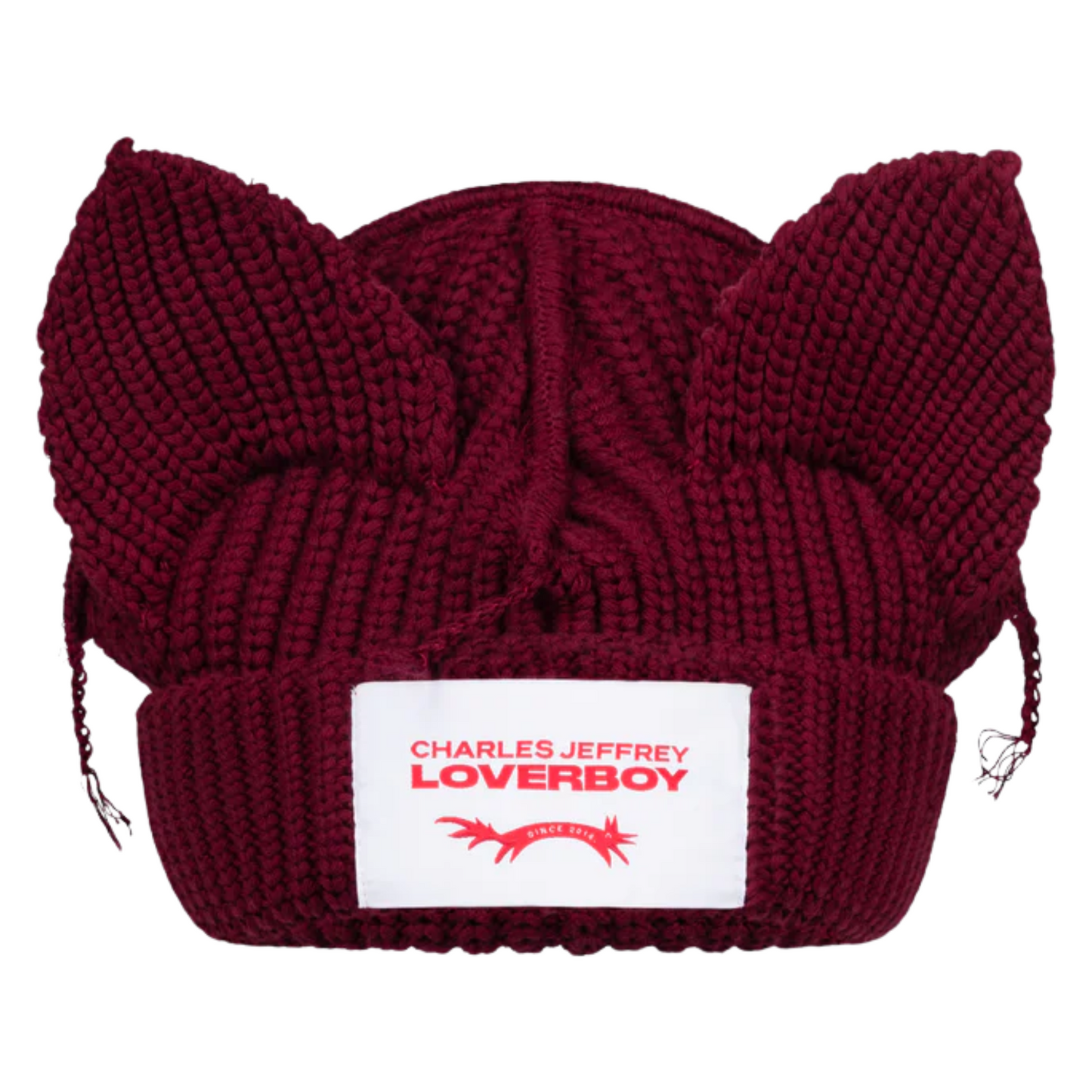 Charles Jeffrey Loverboy Chunky Ears Beanie Bordeaux