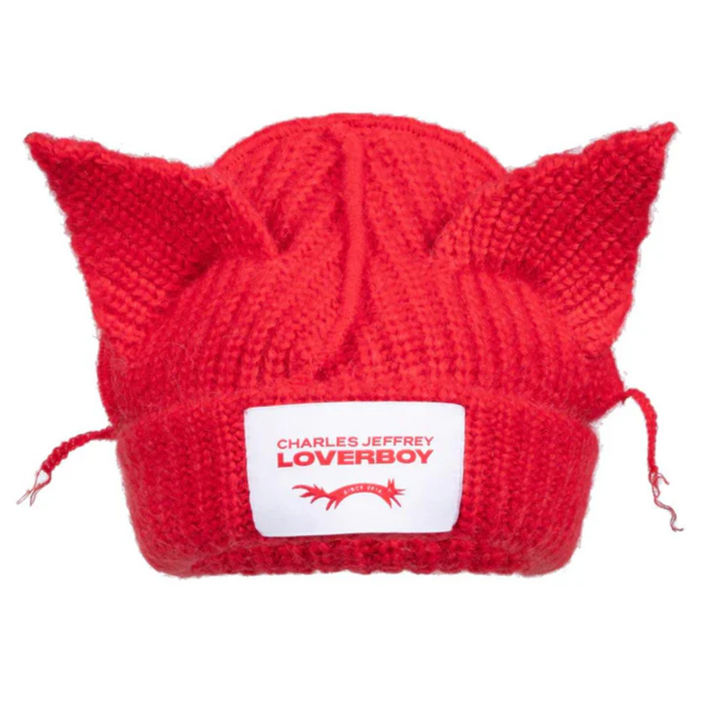Charles Jeffrey Loverboy Chunky Ears Beanie Red
