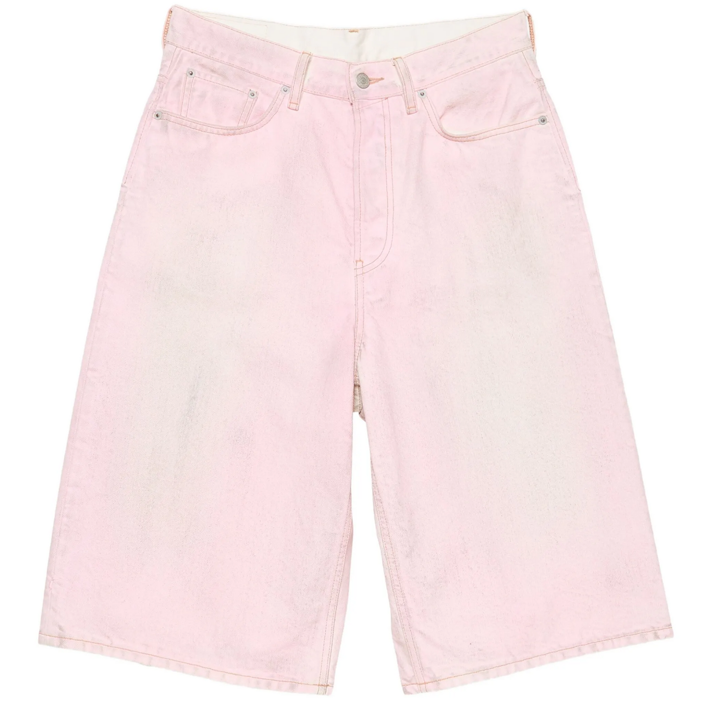Acne Studios Pale Pink Denim Shorts