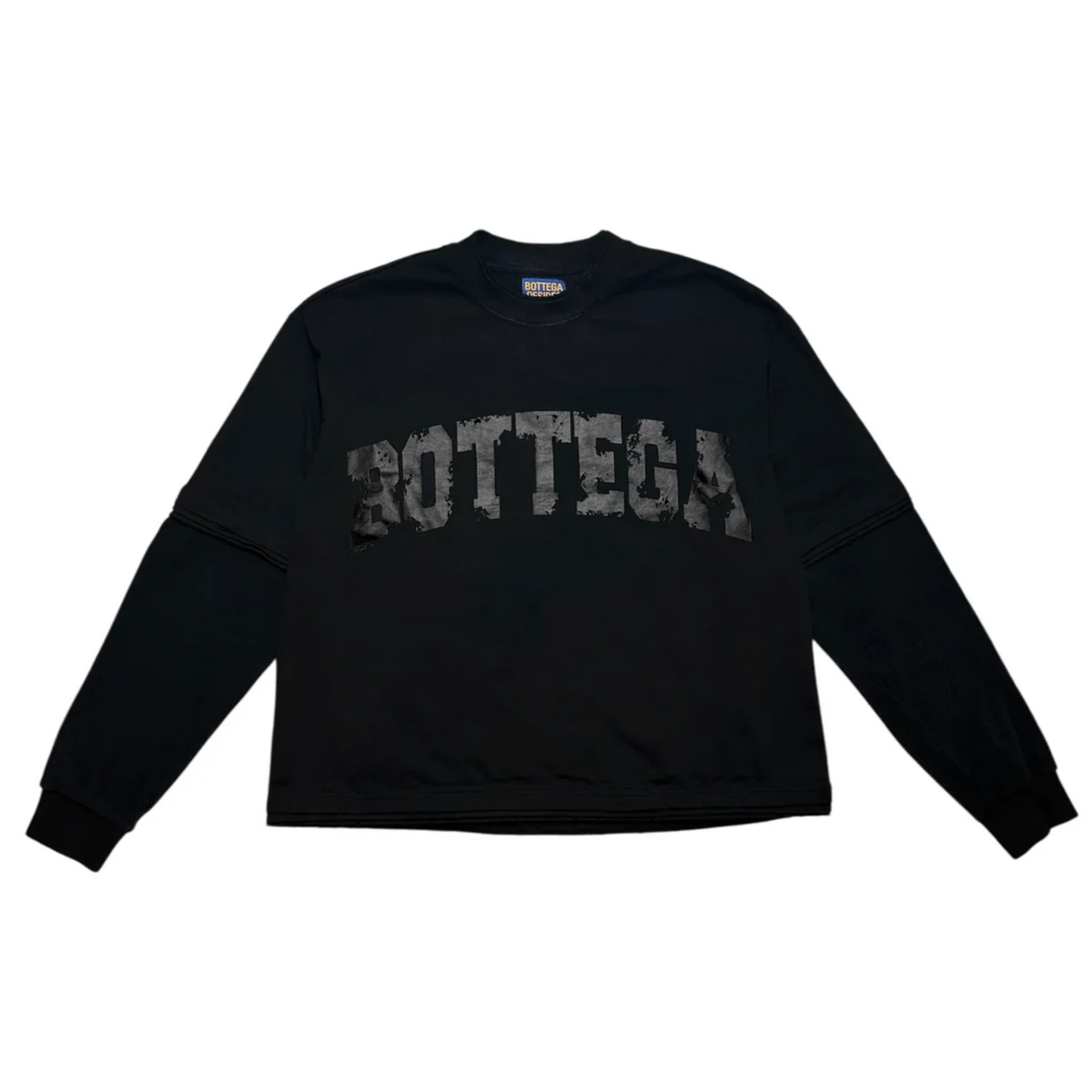 Bottega Desires War Long Sleeve Tee Black