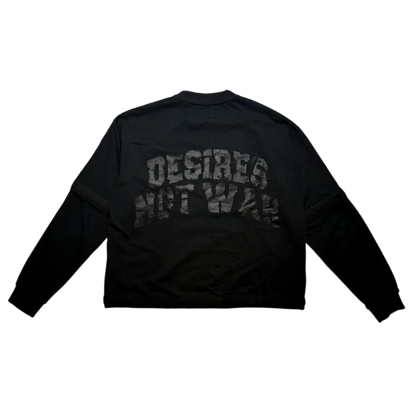 Bottega Desires War Long Sleeve Tee Black