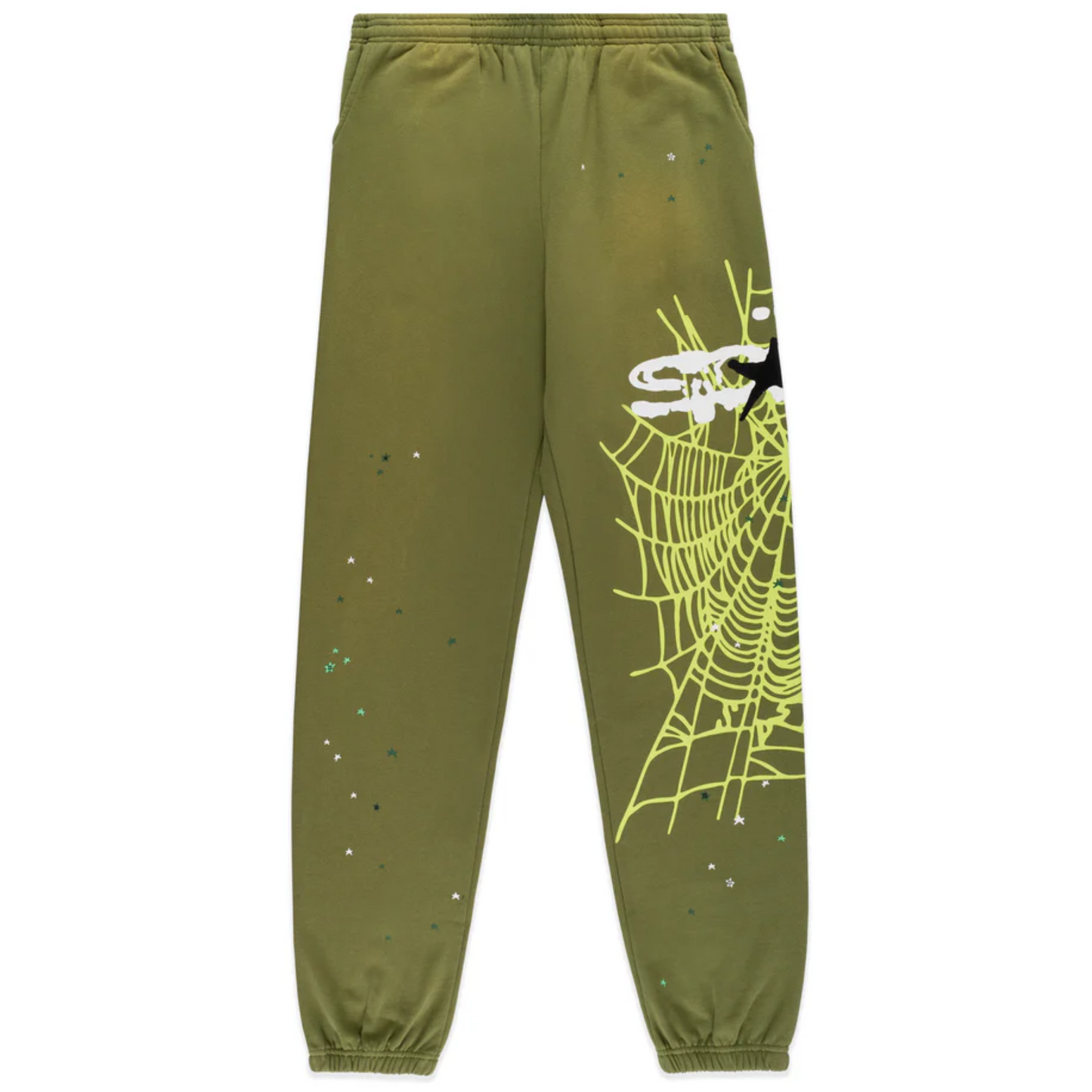 Sp5der Heavy Web Sweatsuit Olive