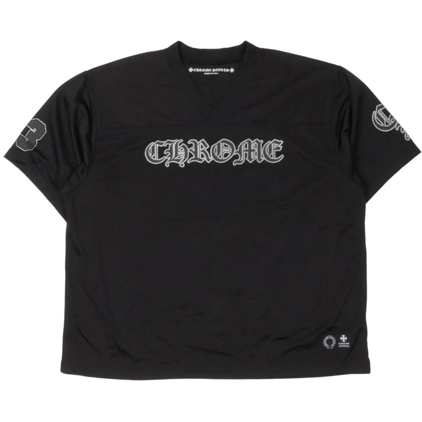Chrome Hearts Floral Short Sleeve Jersey Black