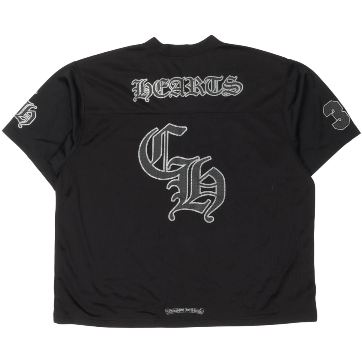 Chrome Hearts Floral Short Sleeve Jersey Black