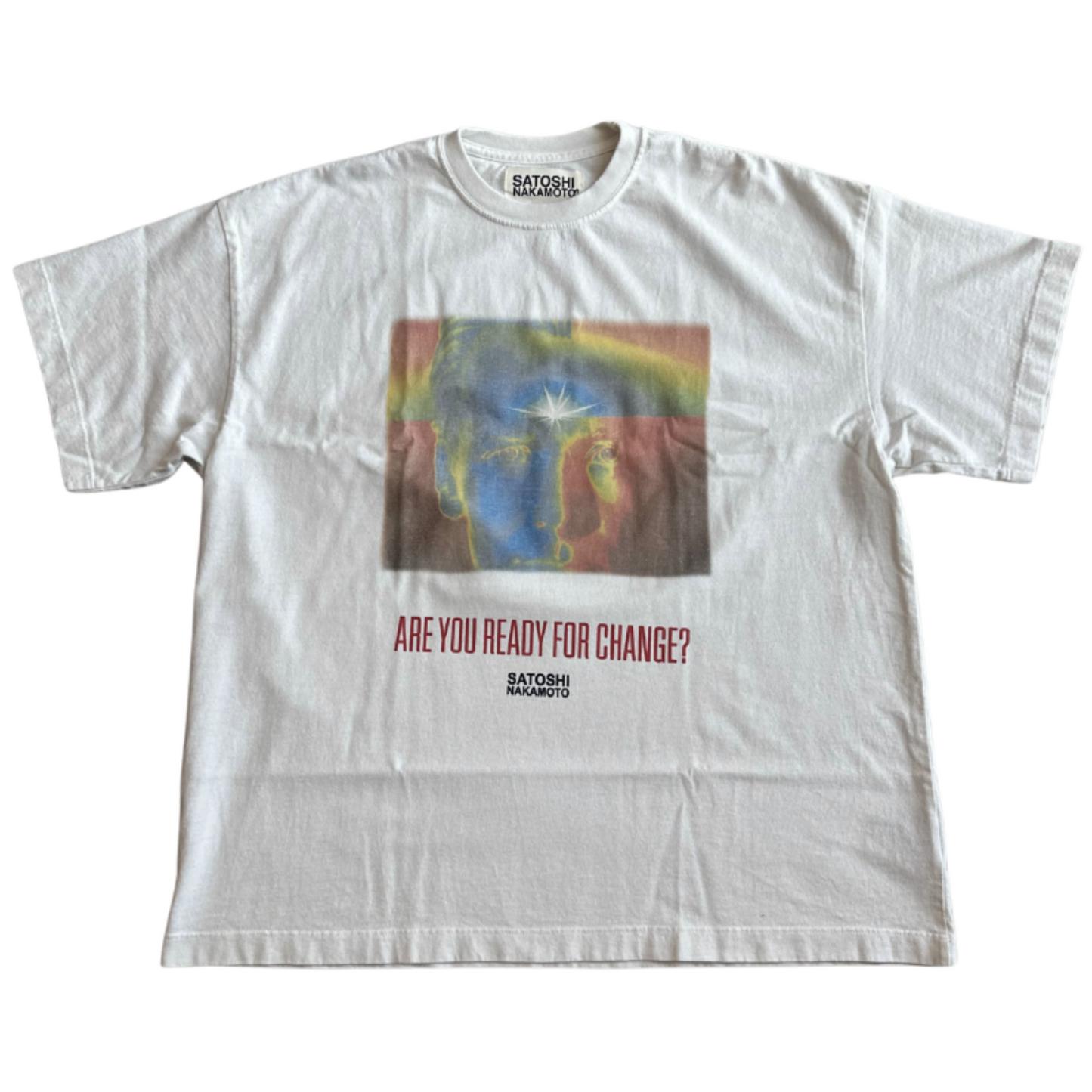 Satoshi Nakamoto Ready For Change Tee