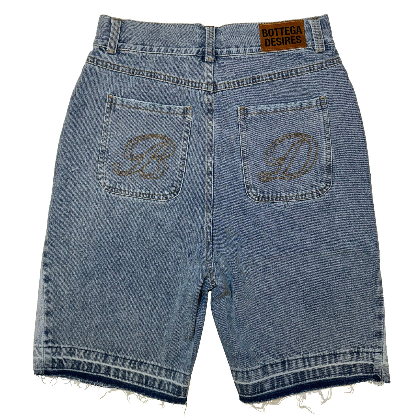 Bottega Desires Denim Shorts Blue