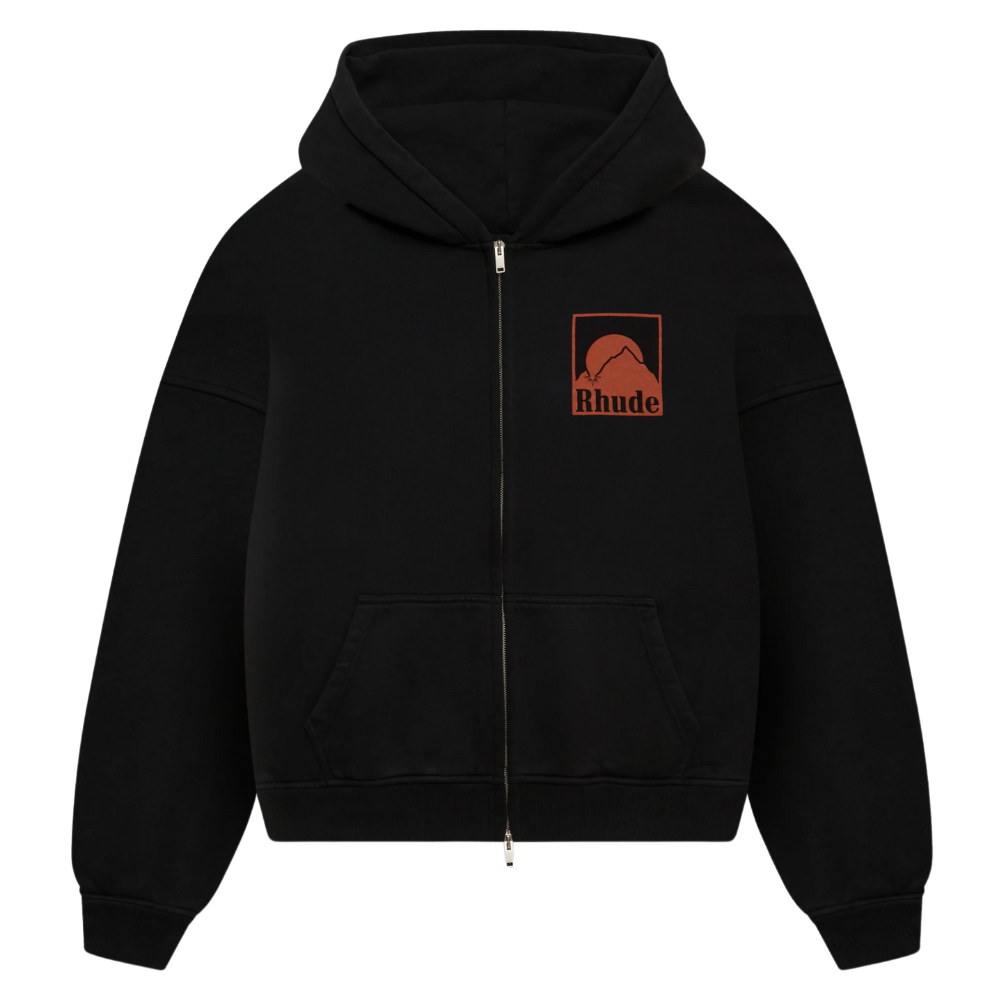 Rhude Moonlight Badge Zip Up Hoodie