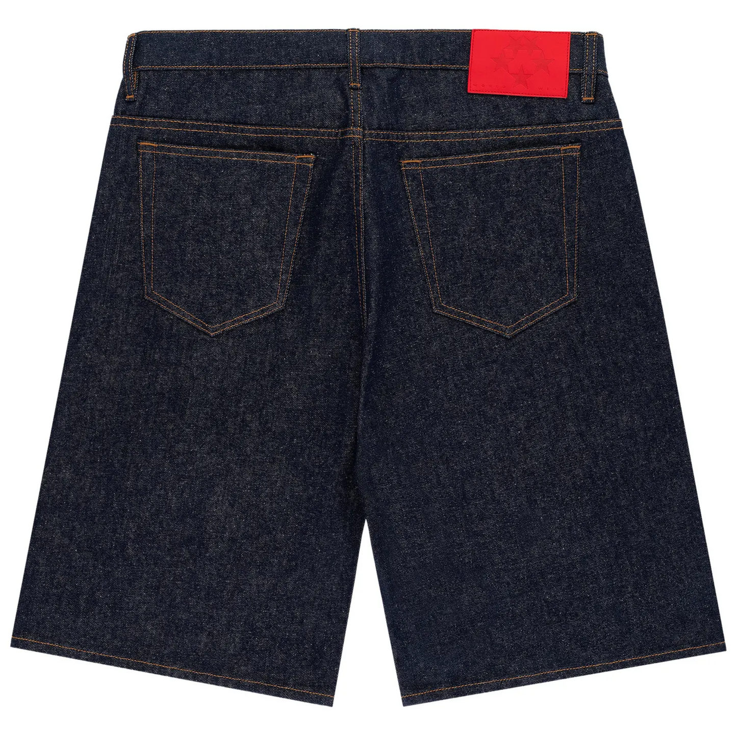 Sp5der V3 Logo Denim Short Indigo Denim
