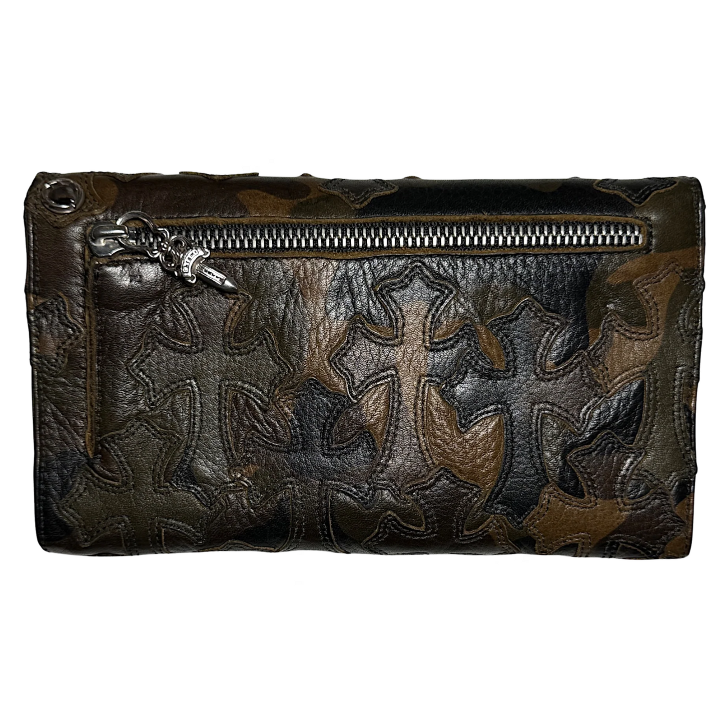 Chrome Hearts Camo Cross Patch Wave Wallet