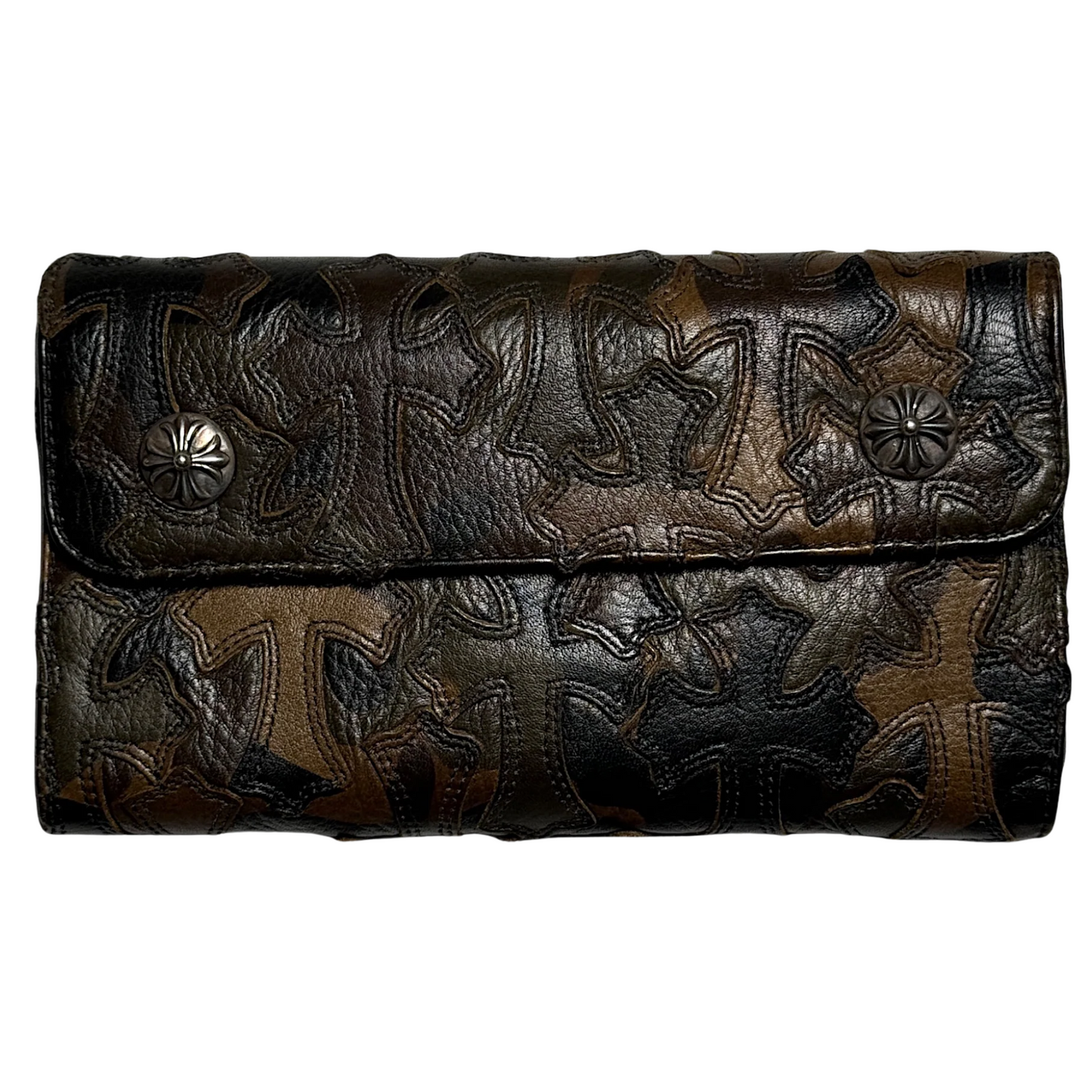 Chrome Hearts Camo Cross Patch Wave Wallet