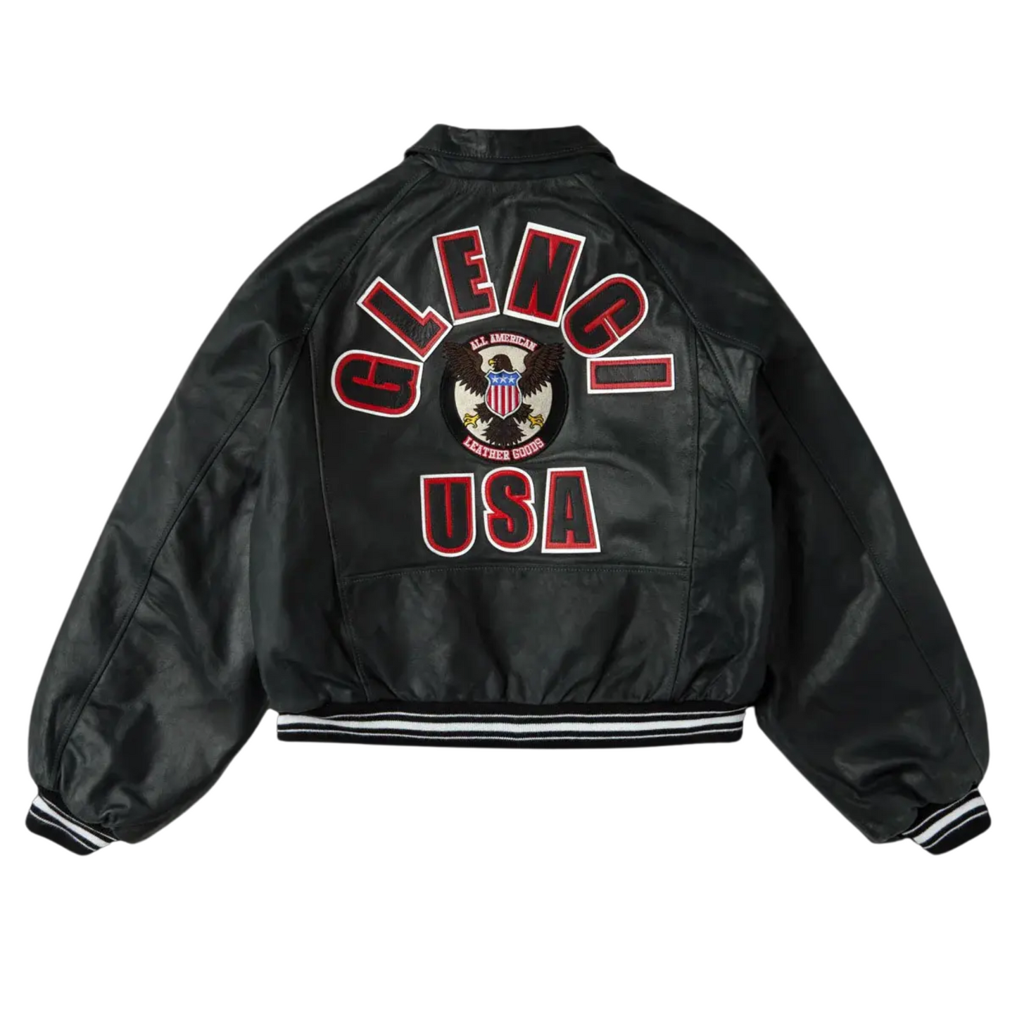 GV Gallery Raspberry Hills Varsity Leather Jacket