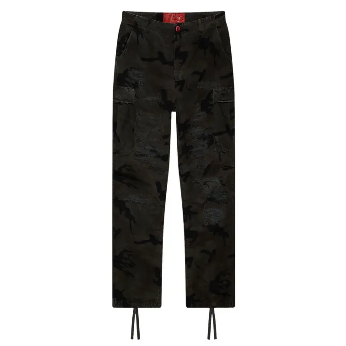 Hellstar Distressed Cargo Pants Black