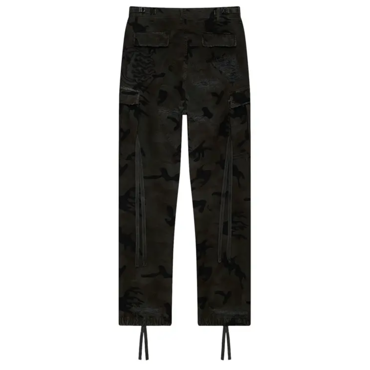Hellstar Distressed Cargo Pants Black