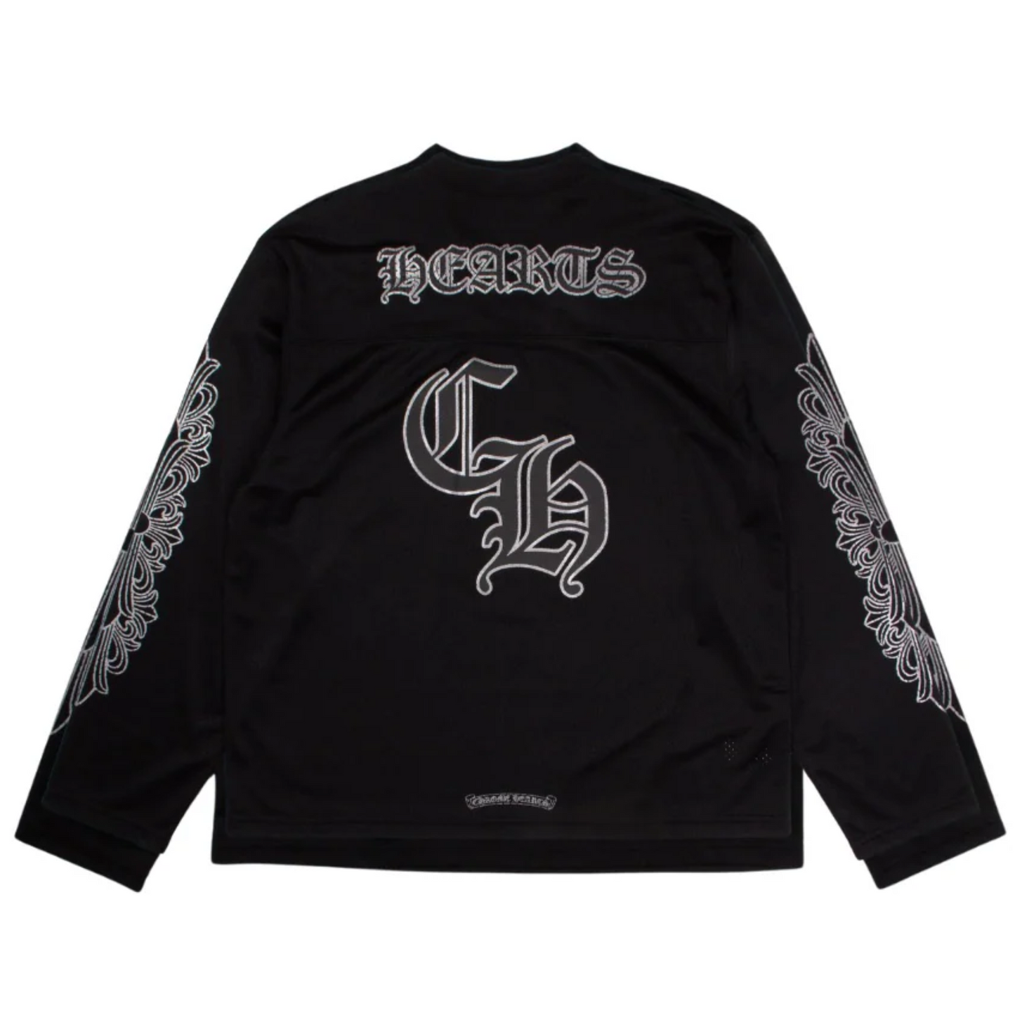 Chrome Hearts Floral Long Sleeve Jersey Black