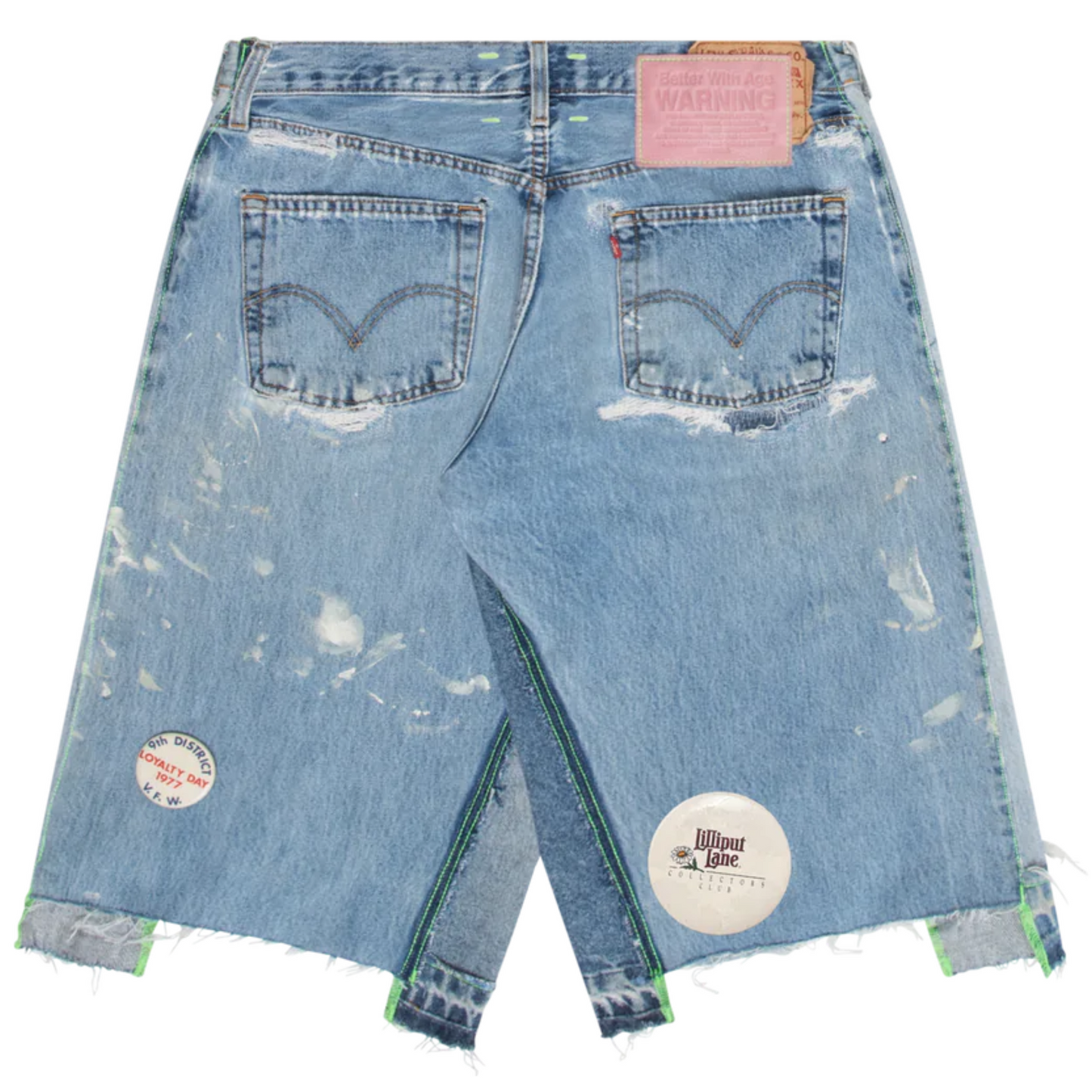 Better With Age Campaign Long Denim Shorts