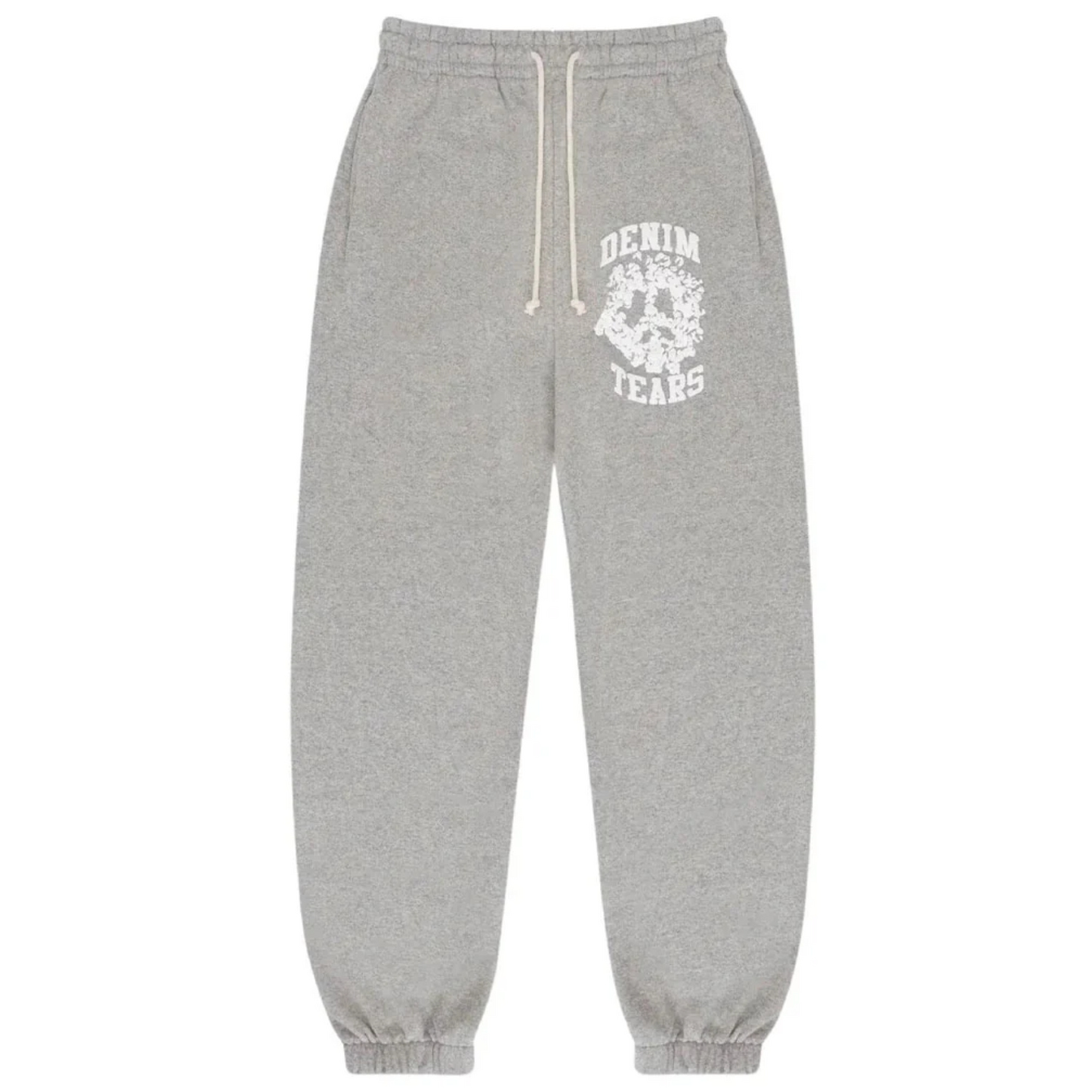 Denim Tears Cotton Wreath Peace University Sweatpants Heather Grey
